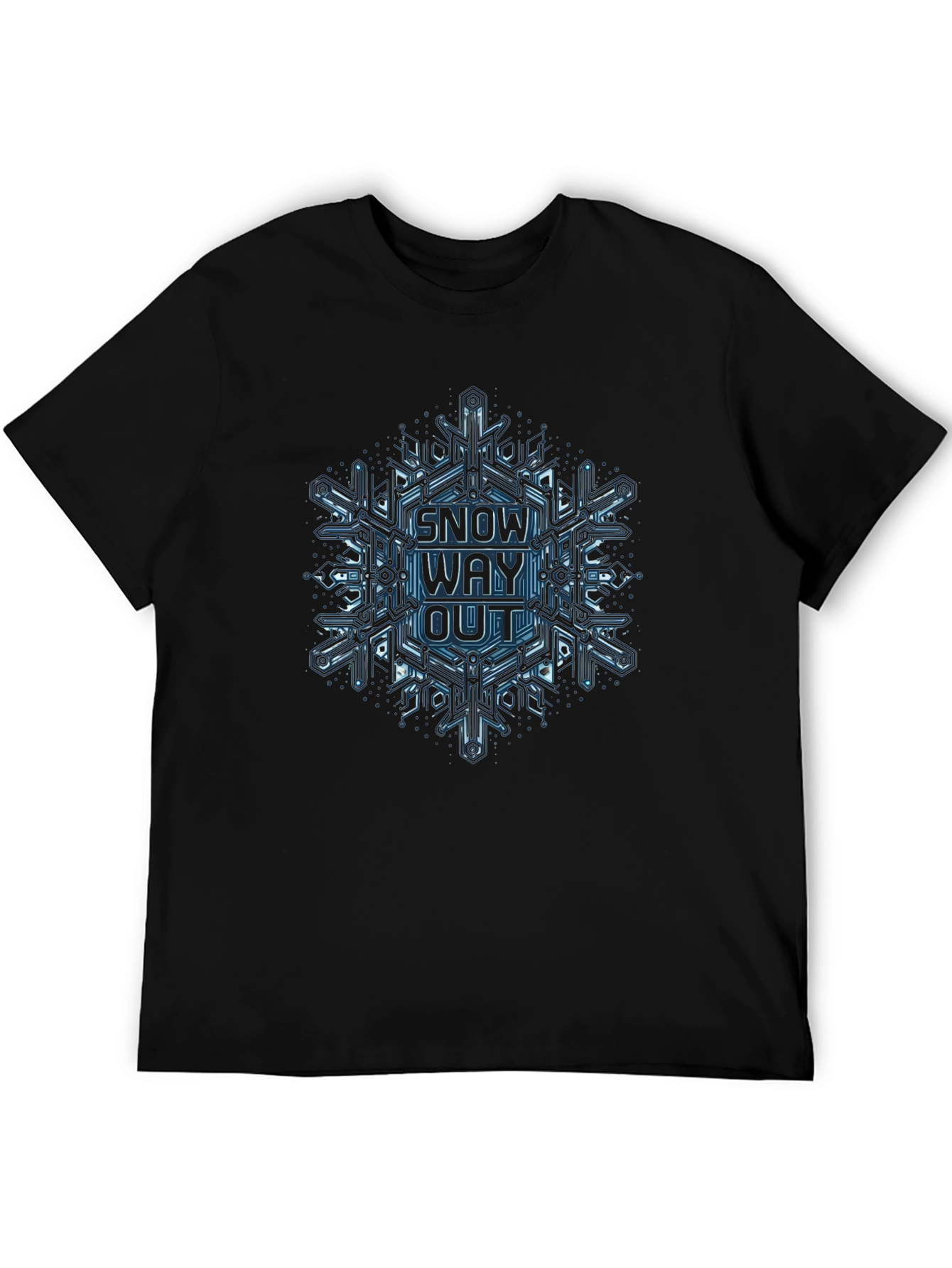 Snow Way Out Graphic Tee - Cool Snowflake Design