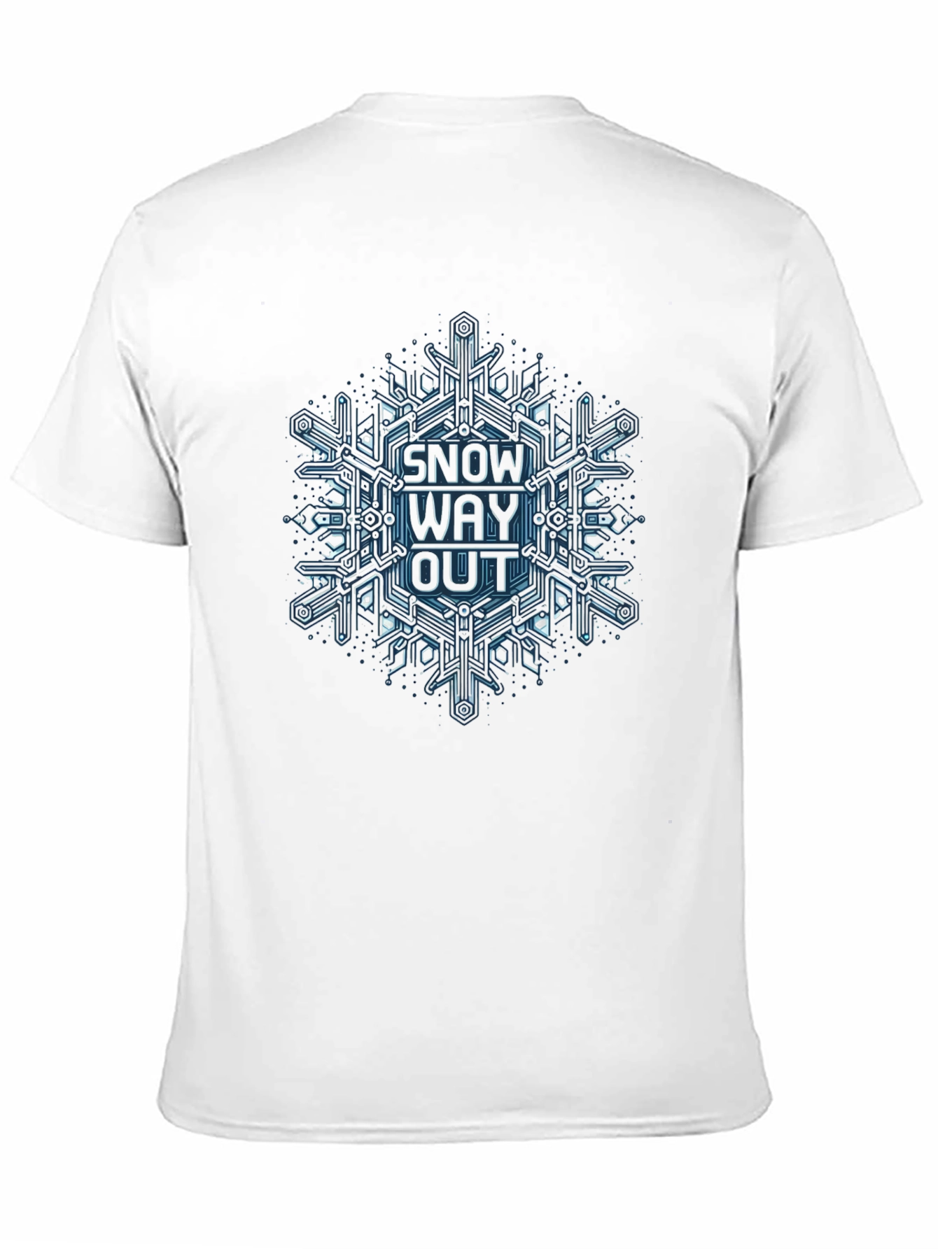 Snow Way Out Graphic Tee - Cool Snowflake Design