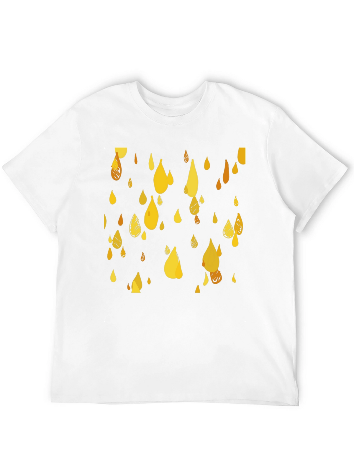 Golden Rain T-Shirt - Stylish Graphic Tee