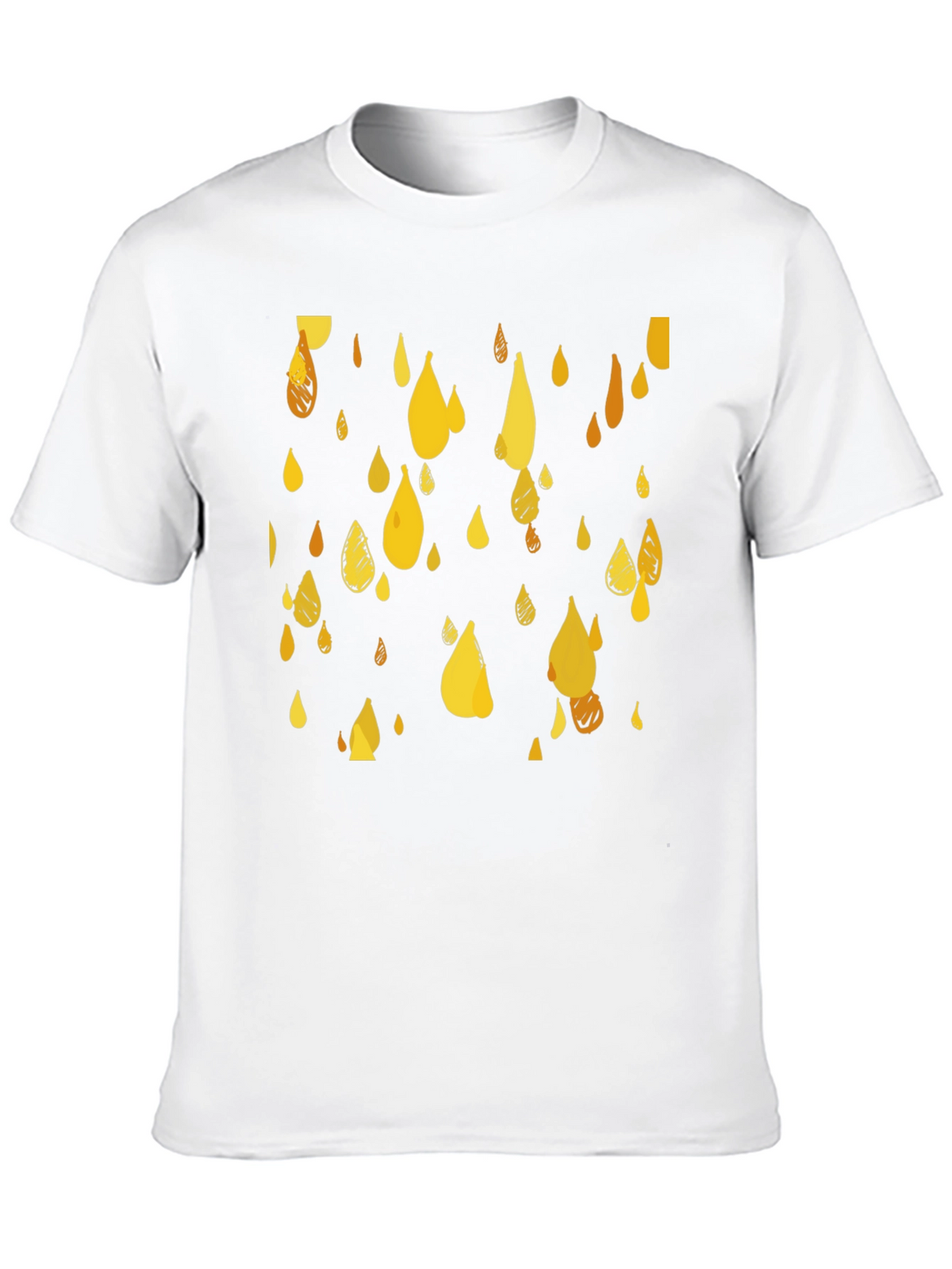 Golden Rain T-Shirt - Stylish Graphic Tee