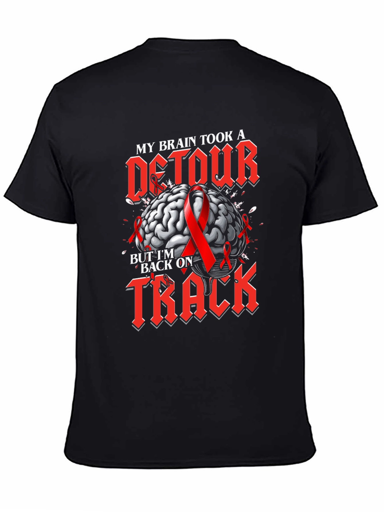 Brain Detour Back on Track Awareness Graphic Tee