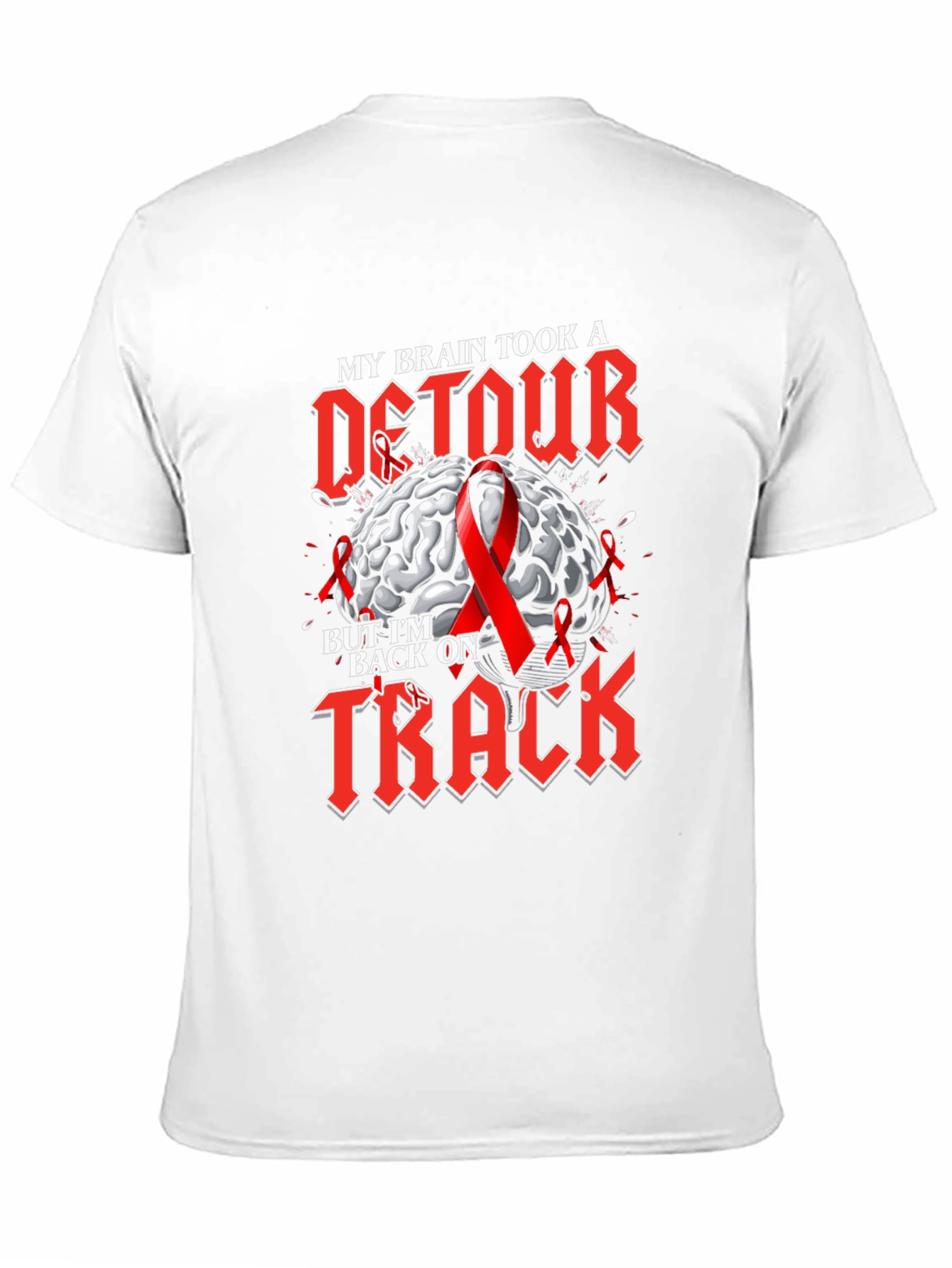 Brain Detour Back on Track Awareness Graphic Tee