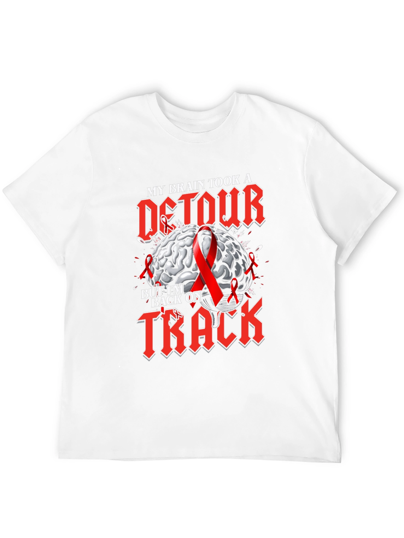 Brain Detour Back on Track Awareness Graphic Tee