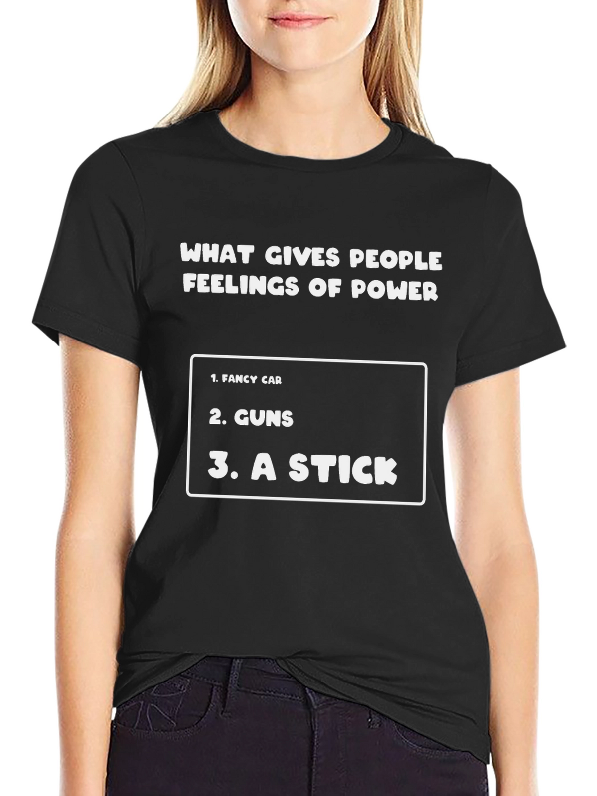 Funny Feelings of Power Graphic T-Shirt