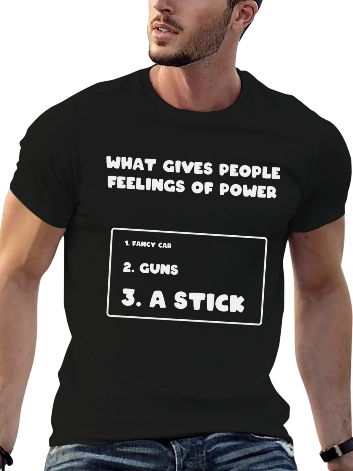 Funny Feelings of Power Graphic T-Shirt
