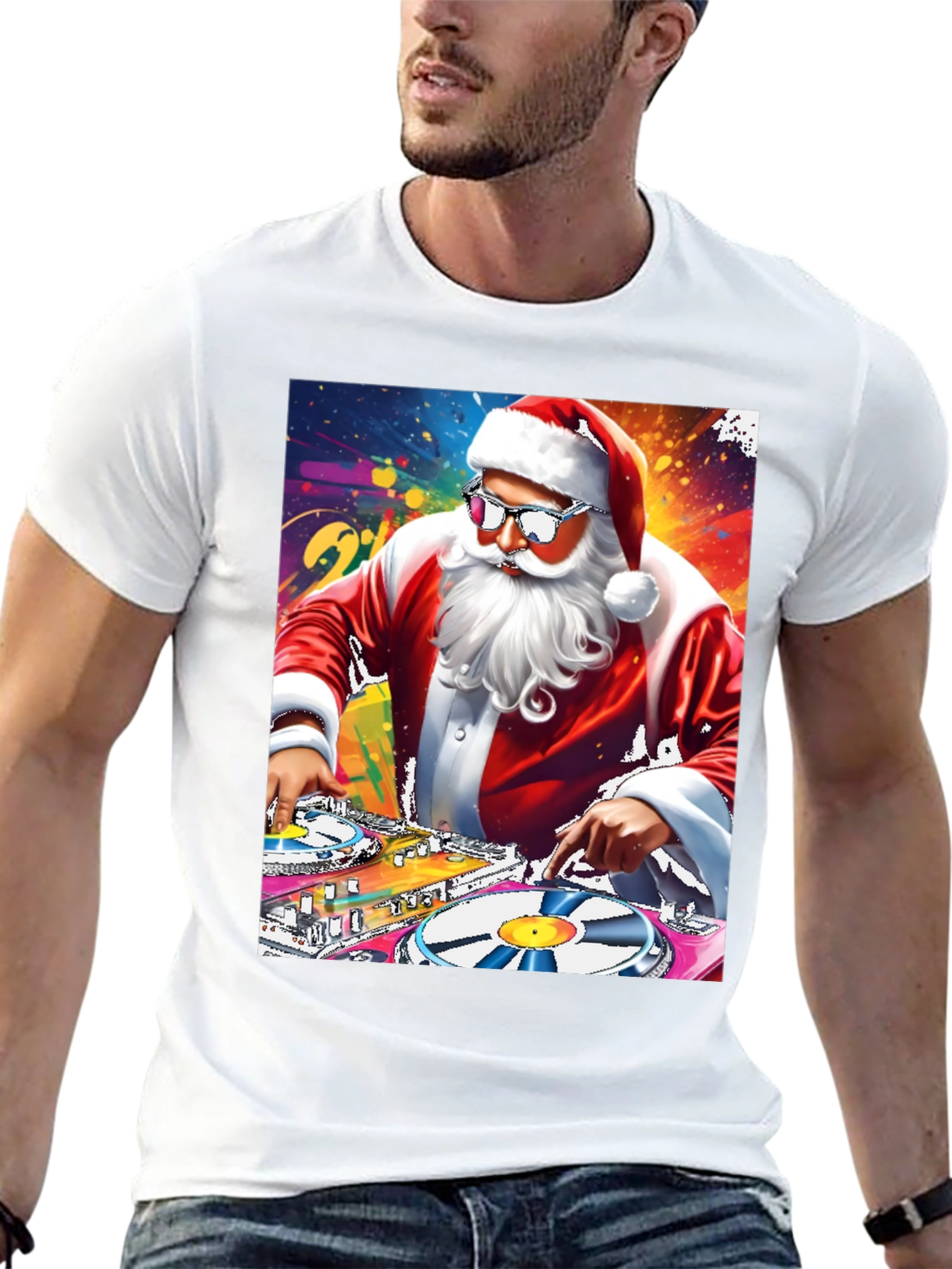 DJ Santa Graphic T-Shirt