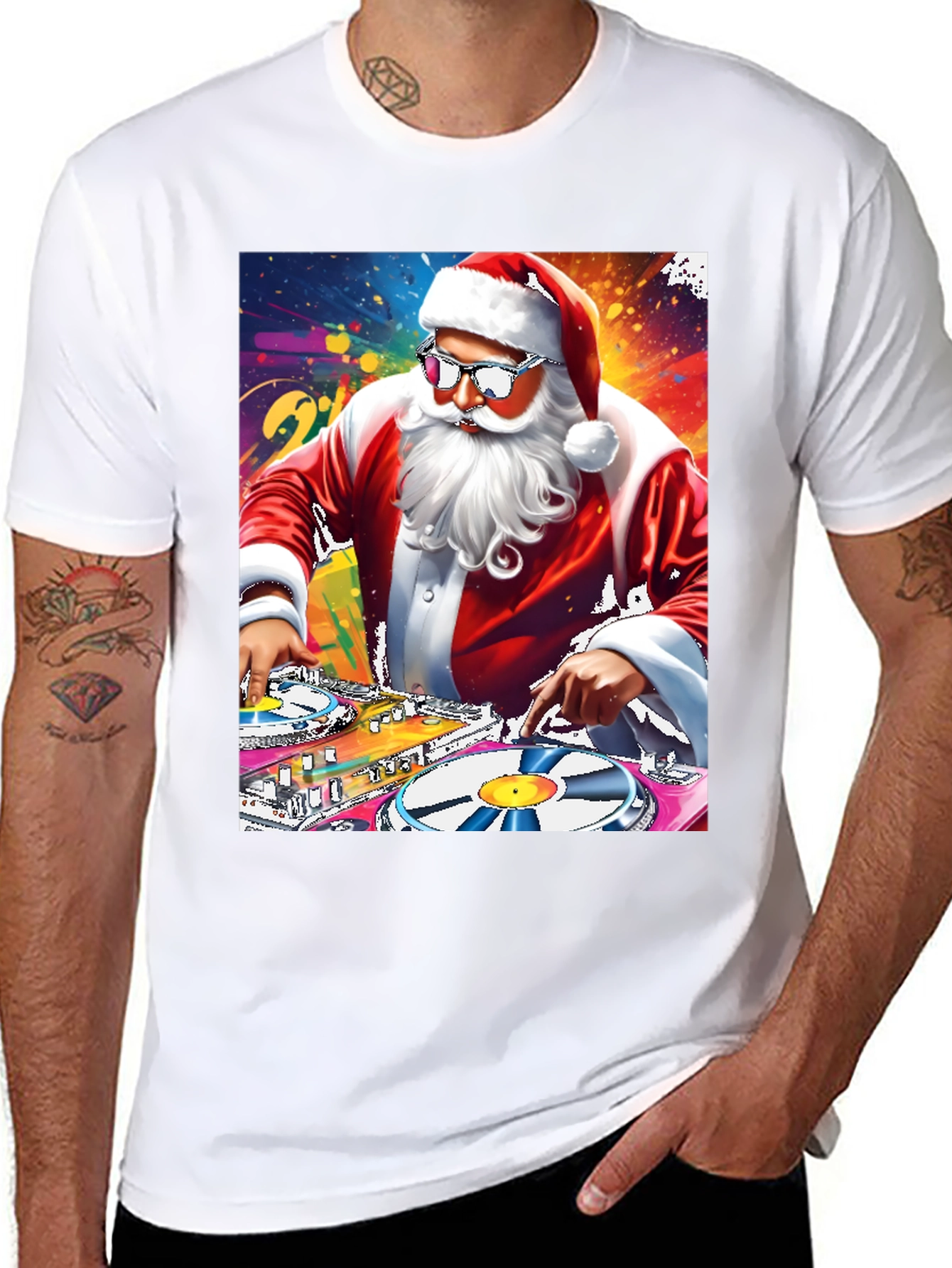DJ Santa Graphic T-Shirt