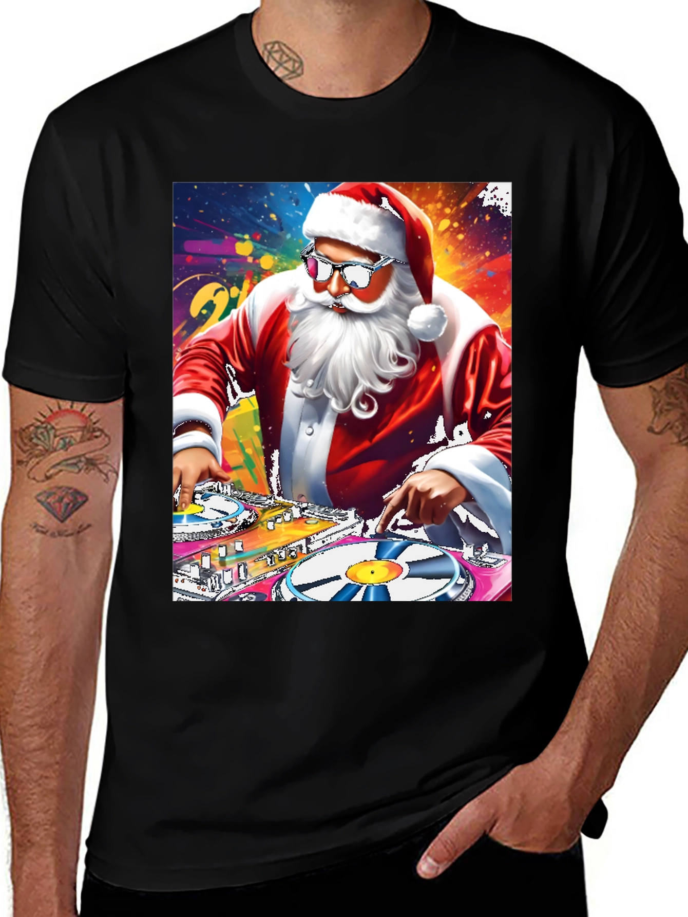 DJ Santa Graphic T-Shirt