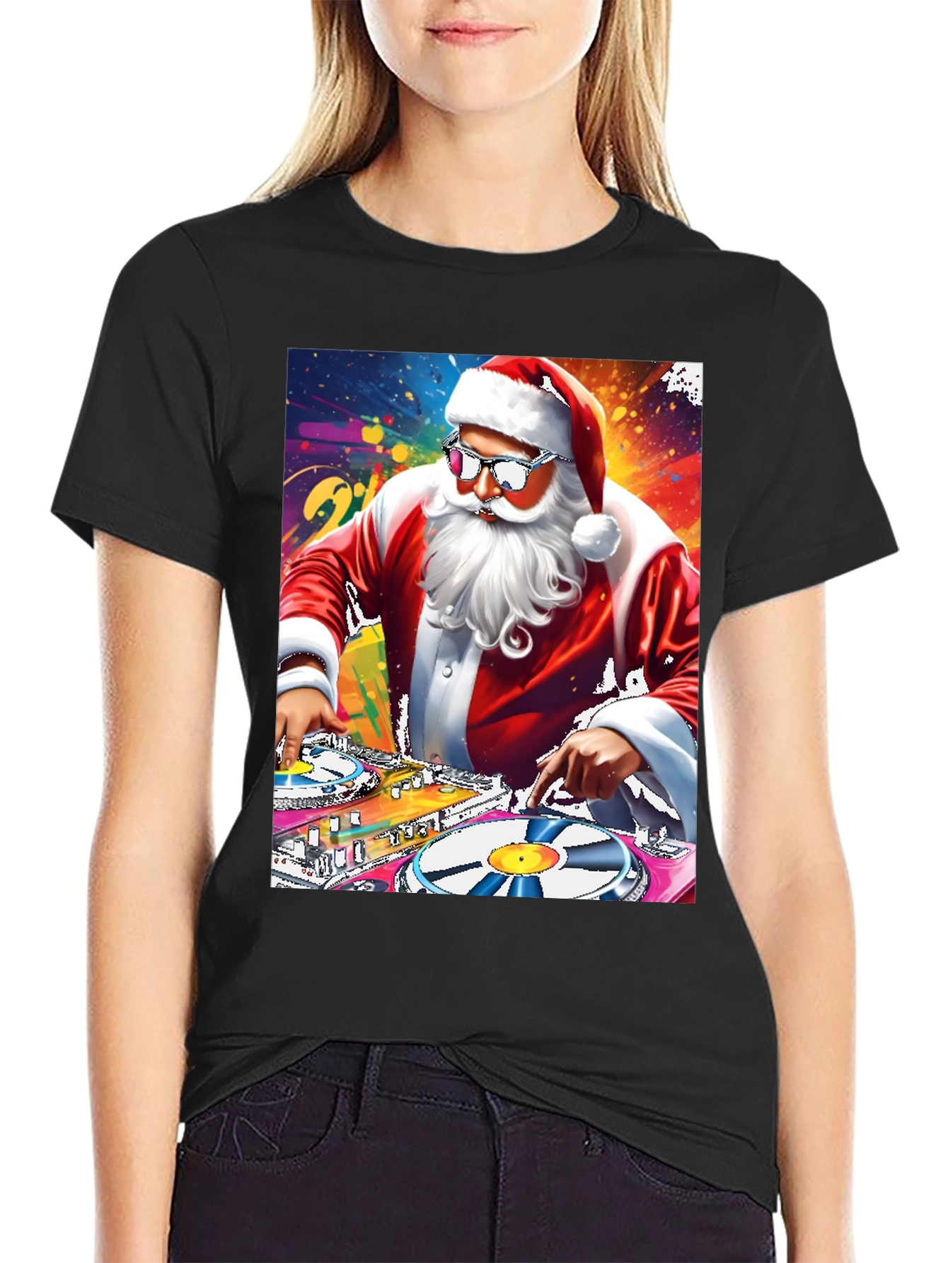 DJ Santa Graphic T-Shirt