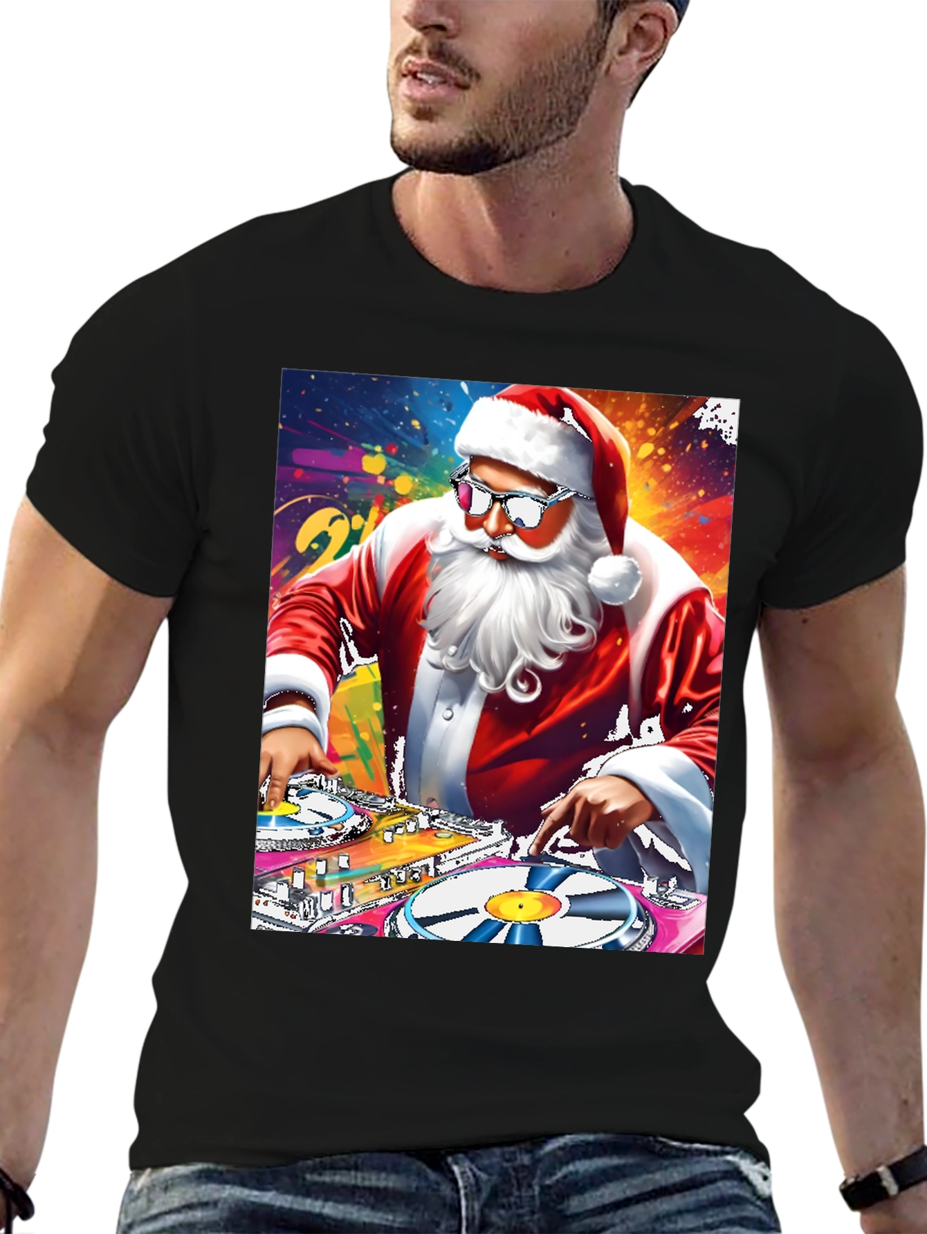 DJ Santa Graphic T-Shirt