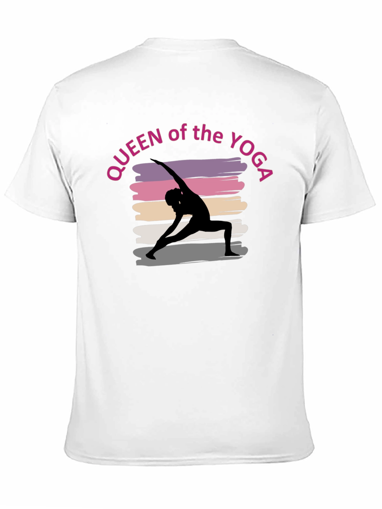 Queen of the Yoga T-Shirt - Stylish Black Tee