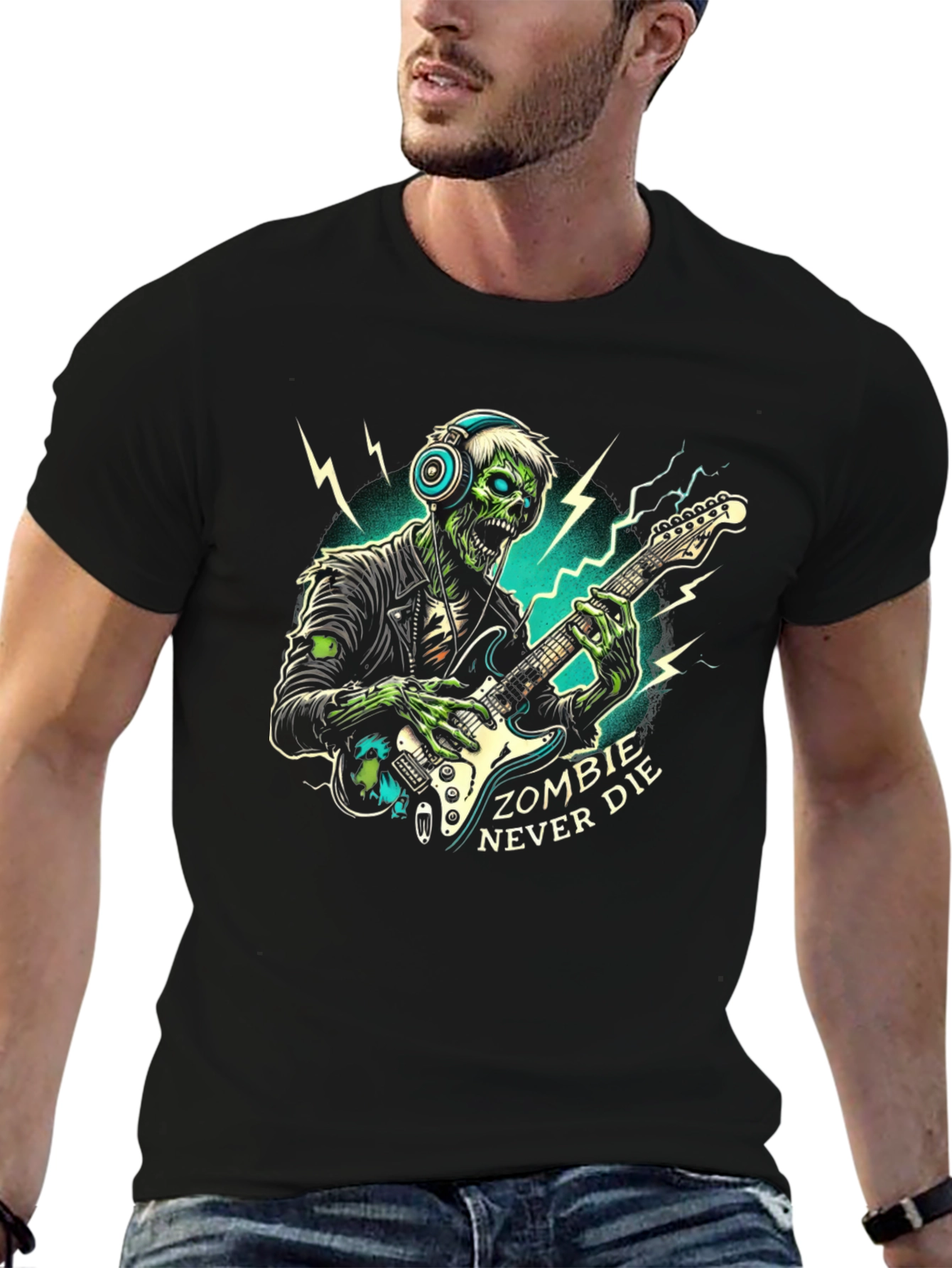 Zombie Rocker T-Shirt: Never Die