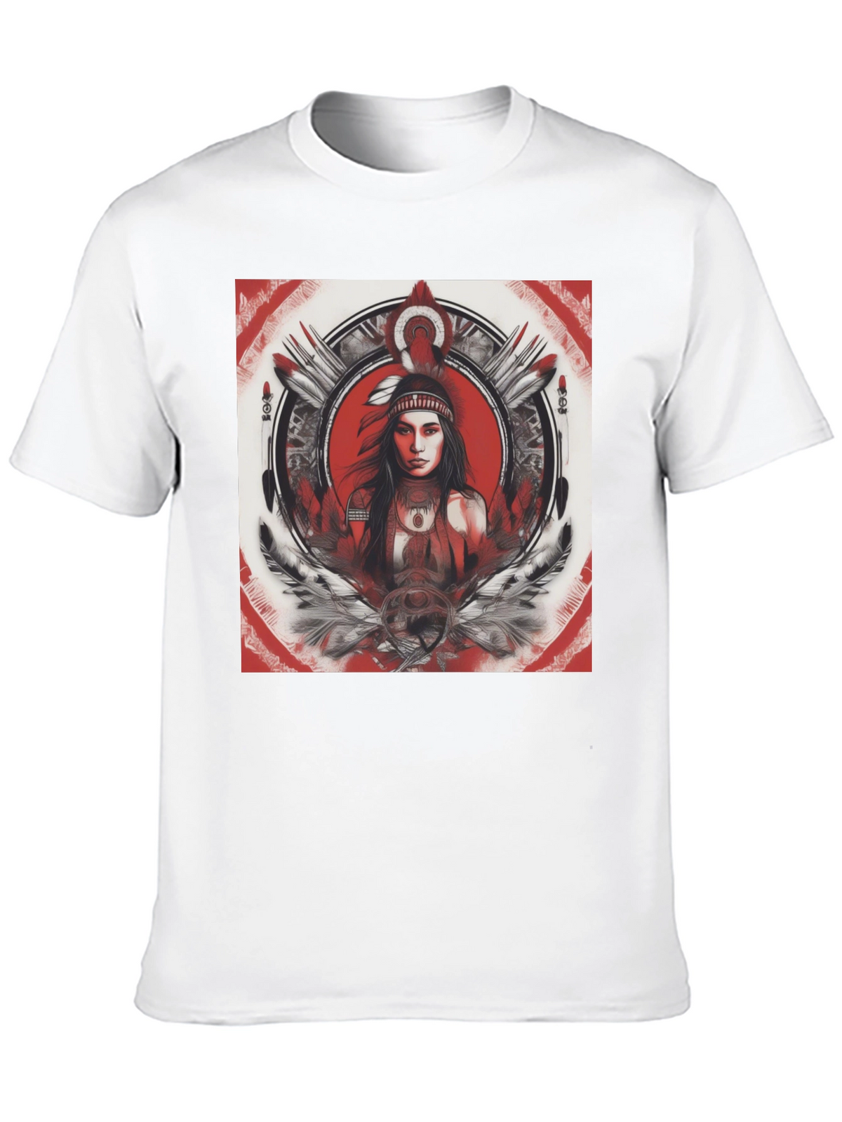 Native American Woman Graphic T-Shirt