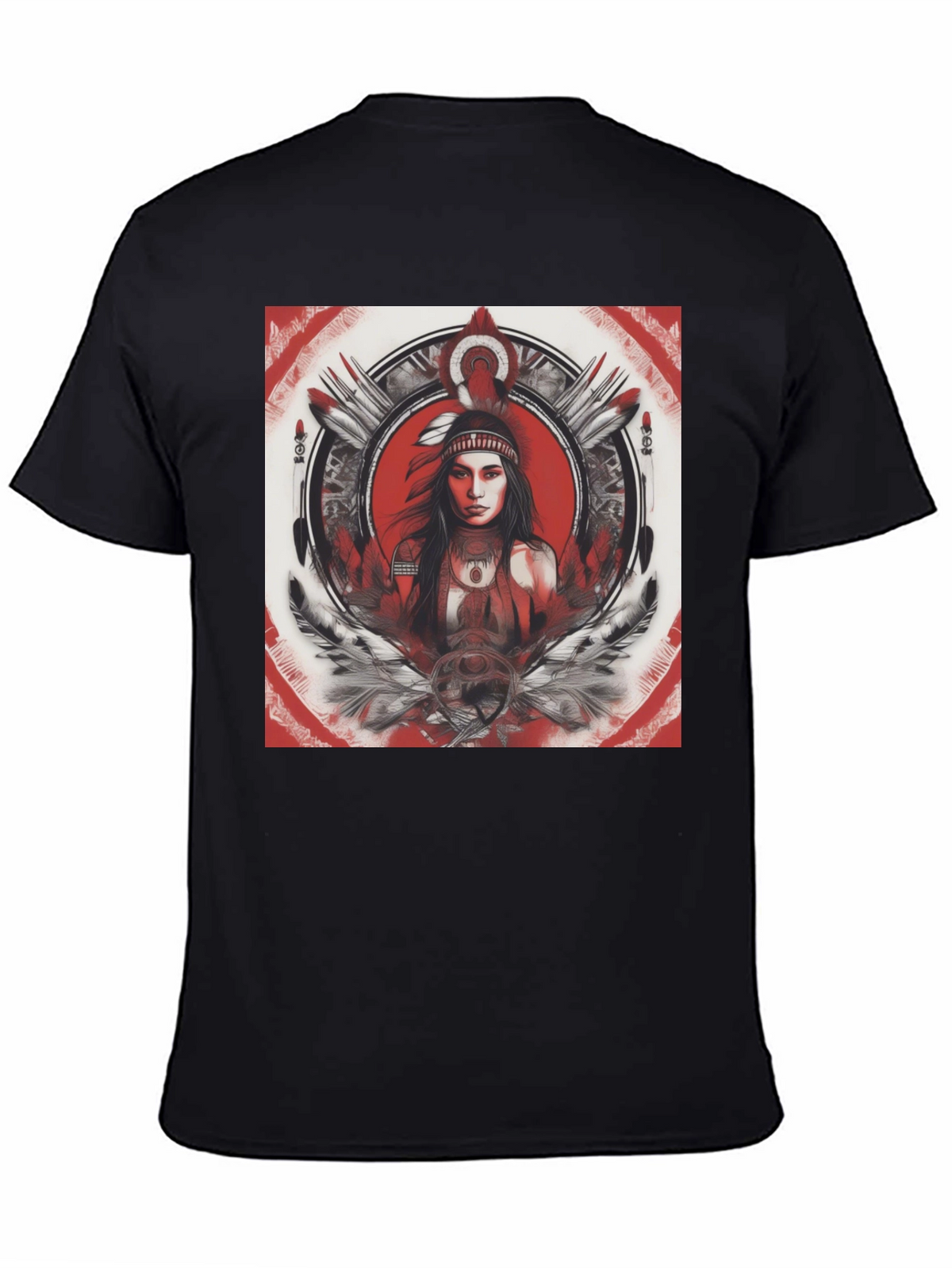 Native American Woman Graphic T-Shirt