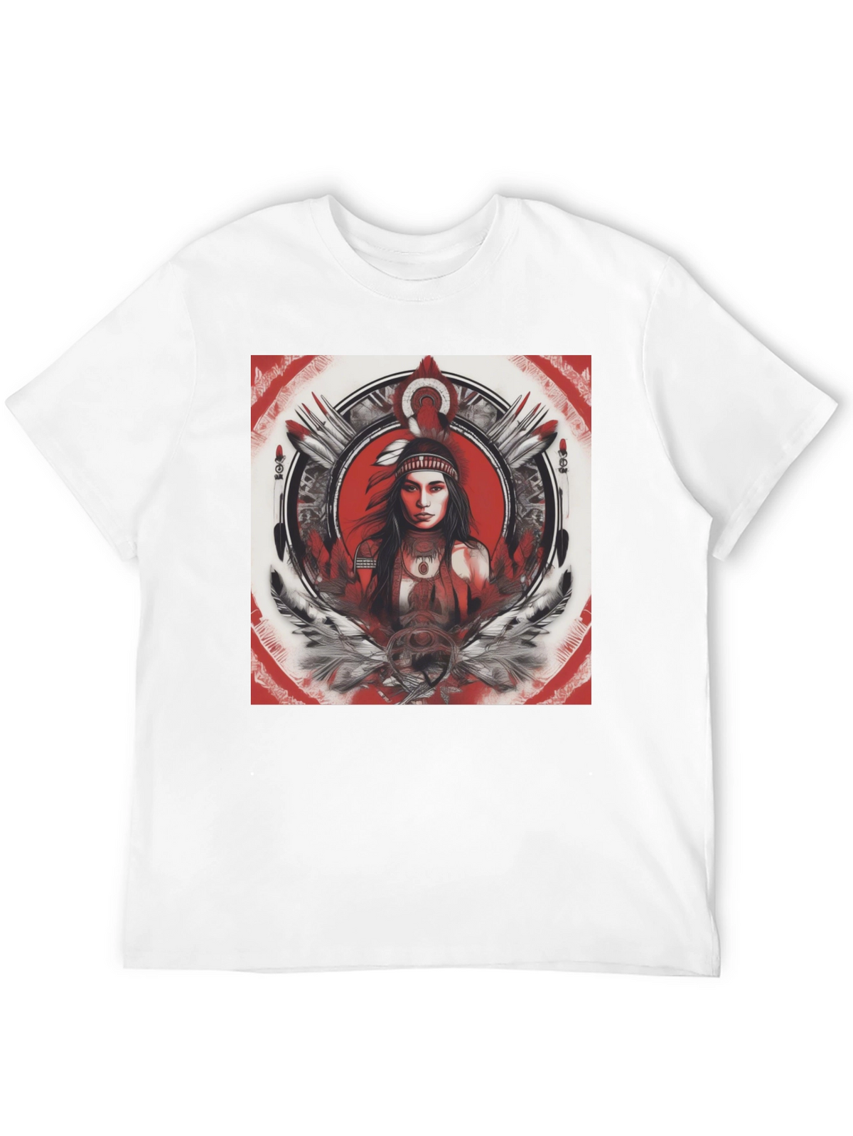 Native American Woman Graphic T-Shirt