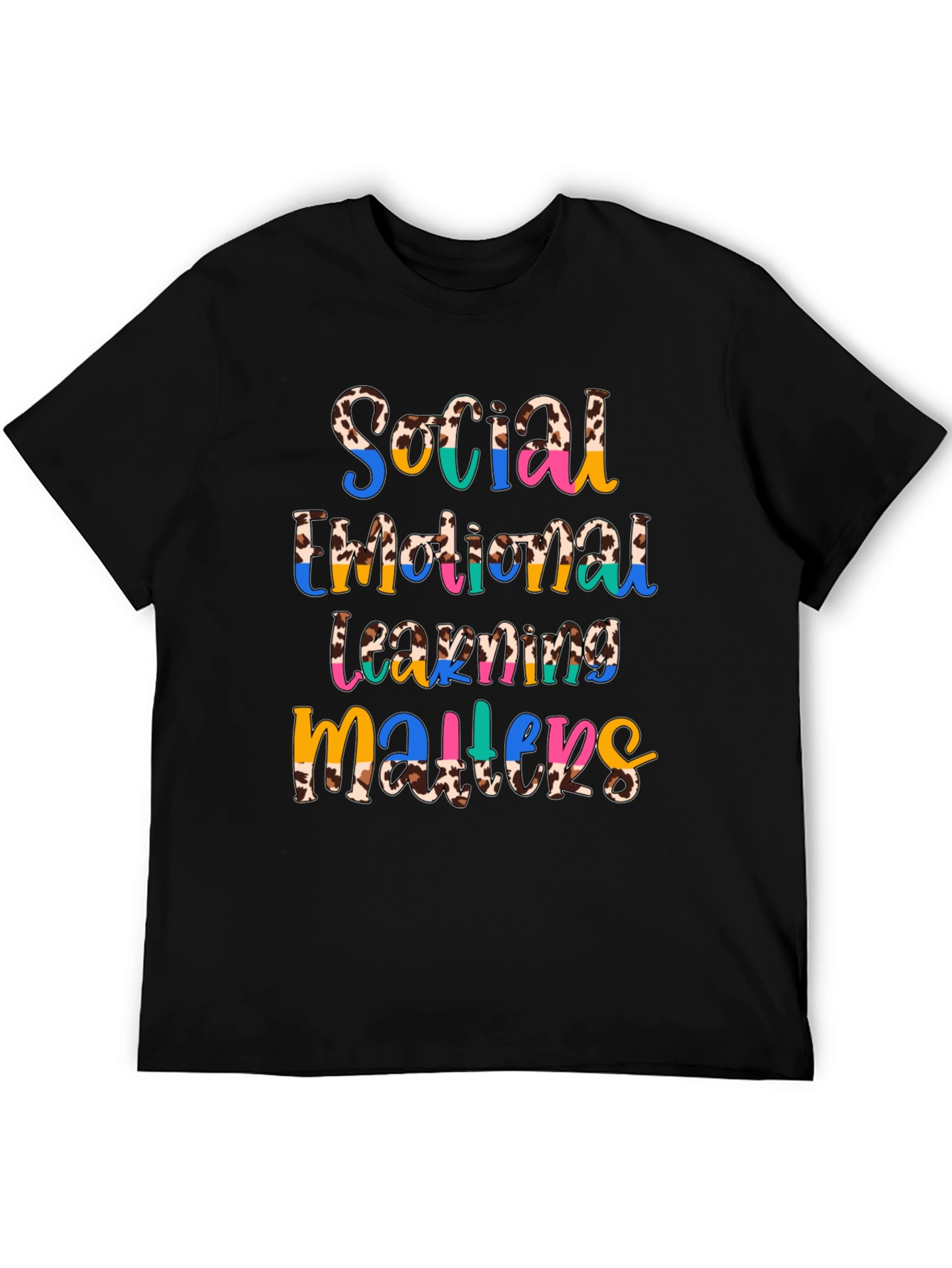 Social Emotional Learning Matters Cow Print T-Shirt