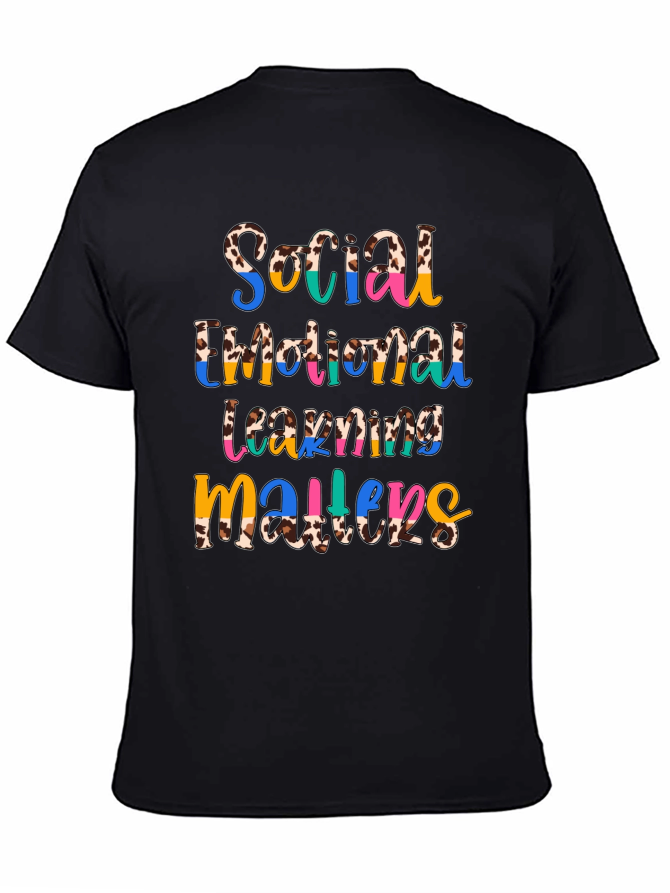 Social Emotional Learning Matters Cow Print T-Shirt