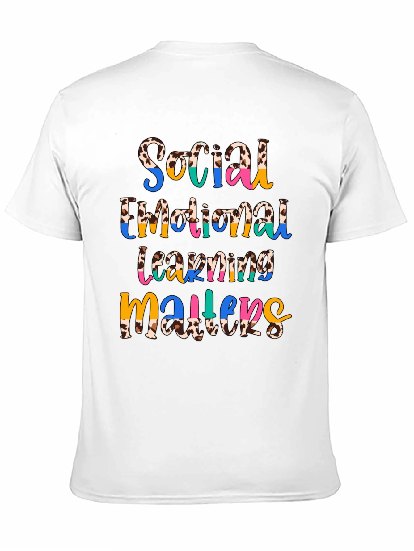 Social Emotional Learning Matters Cow Print T-Shirt