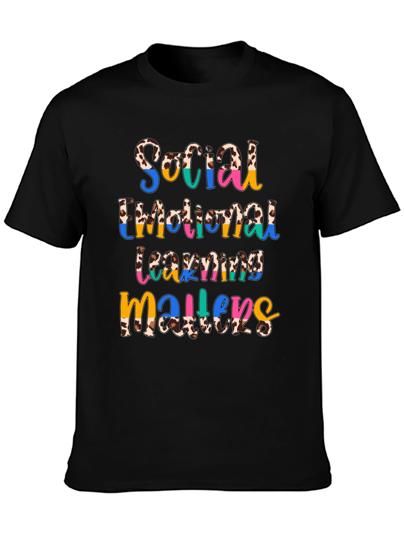 Social Emotional Learning Matters Cow Print T-Shirt