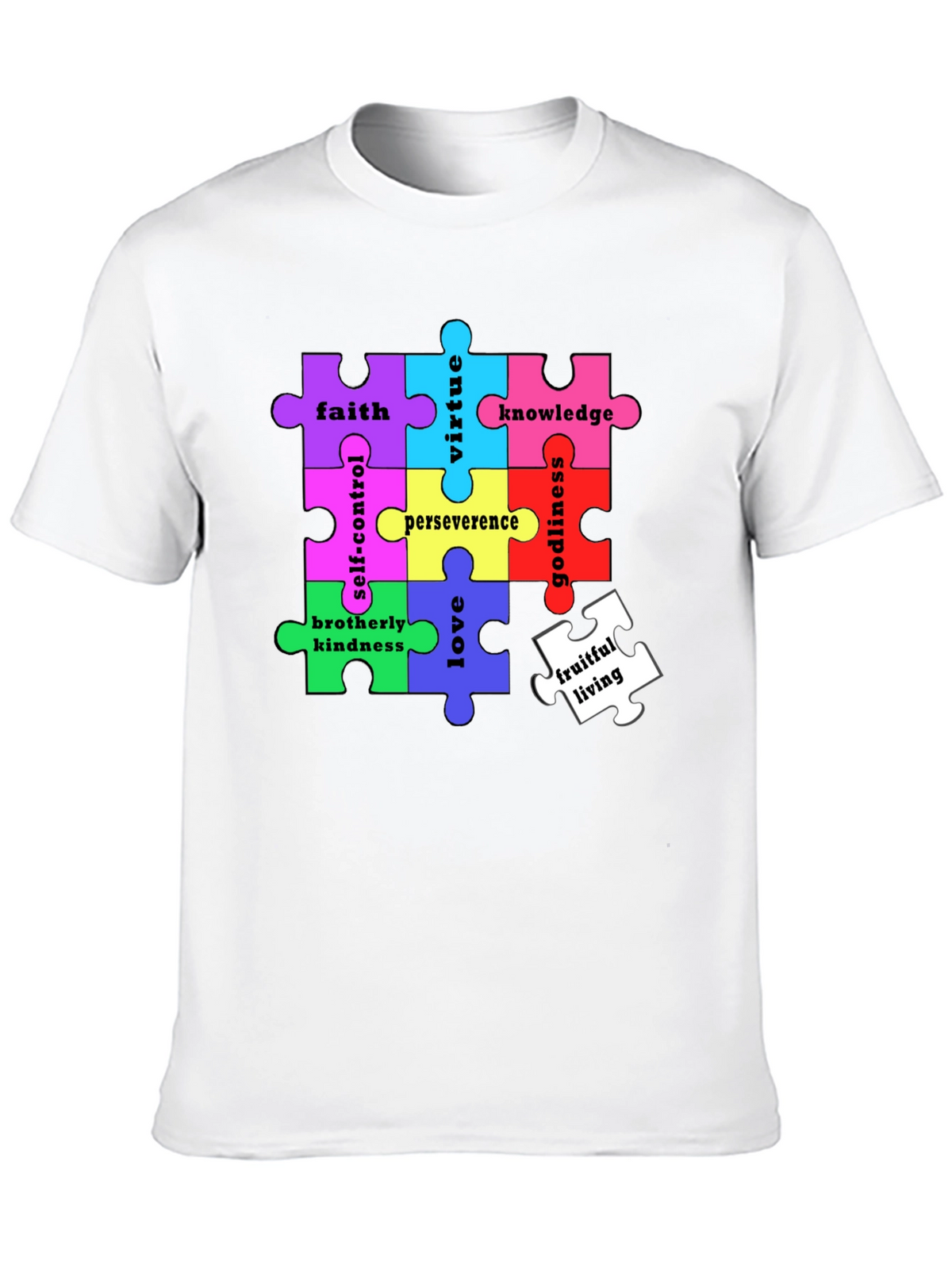 Virtues Puzzle Piece T-Shirt
