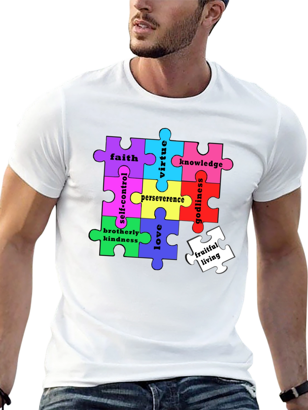 Virtues Puzzle Piece T-Shirt