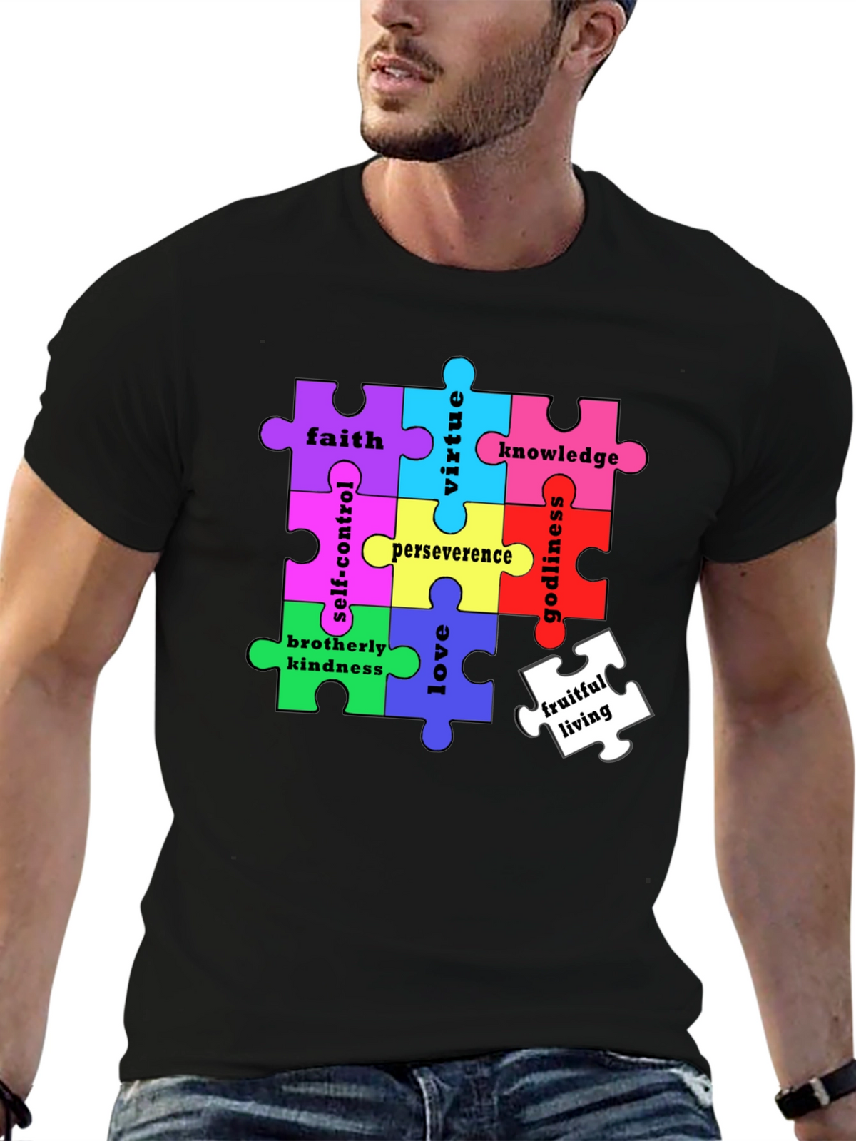 Virtues Puzzle Piece T-Shirt