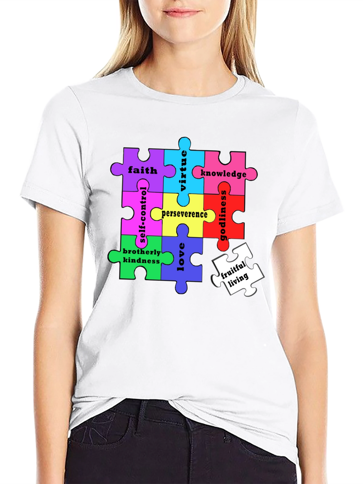 Virtues Puzzle Piece T-Shirt