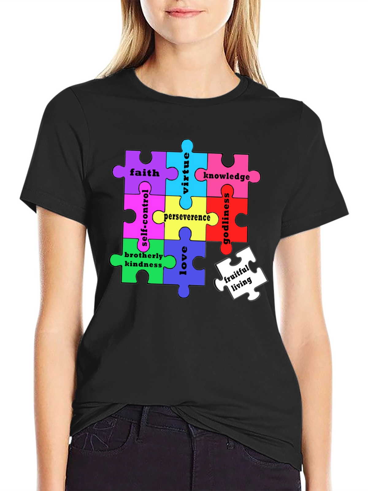 Virtues Puzzle Piece T-Shirt