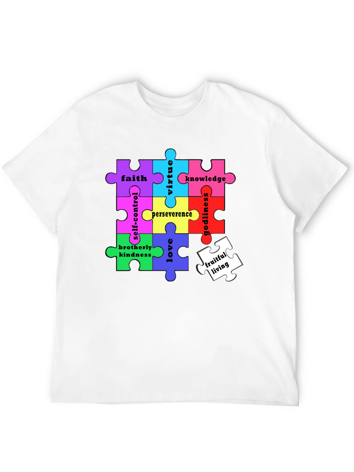 Virtues Puzzle Piece T-Shirt