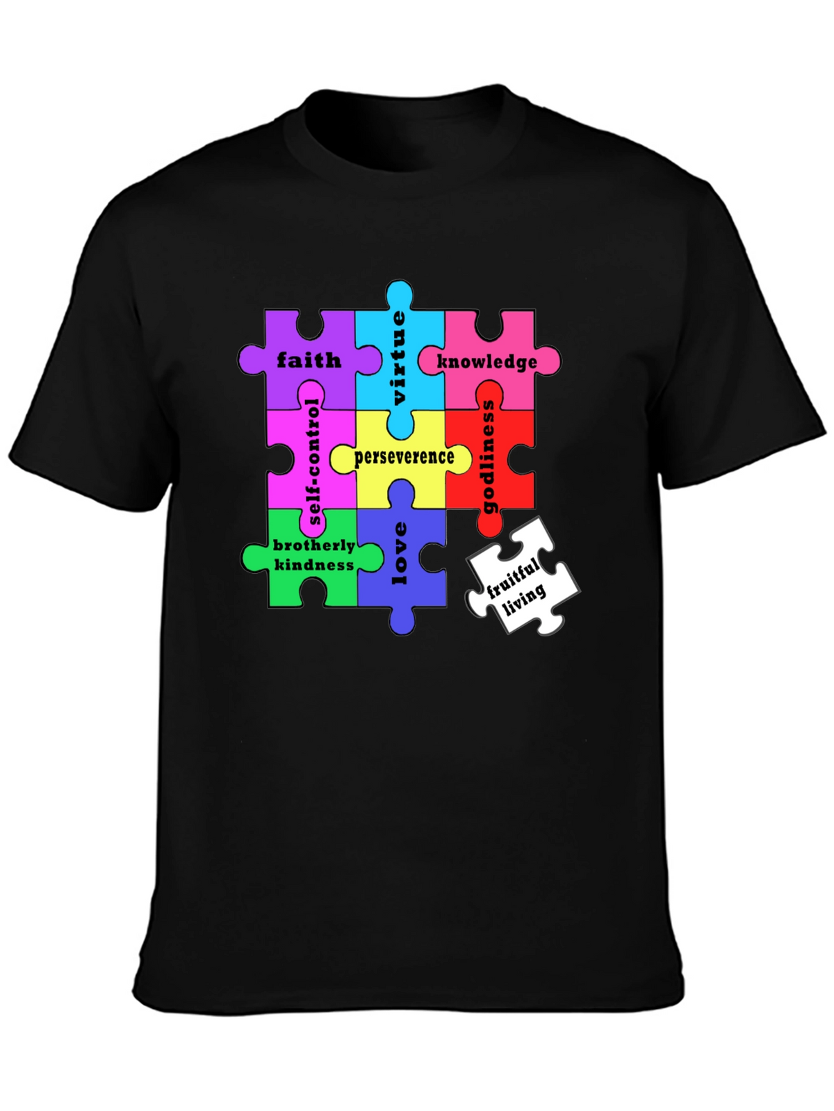 Virtues Puzzle Piece T-Shirt