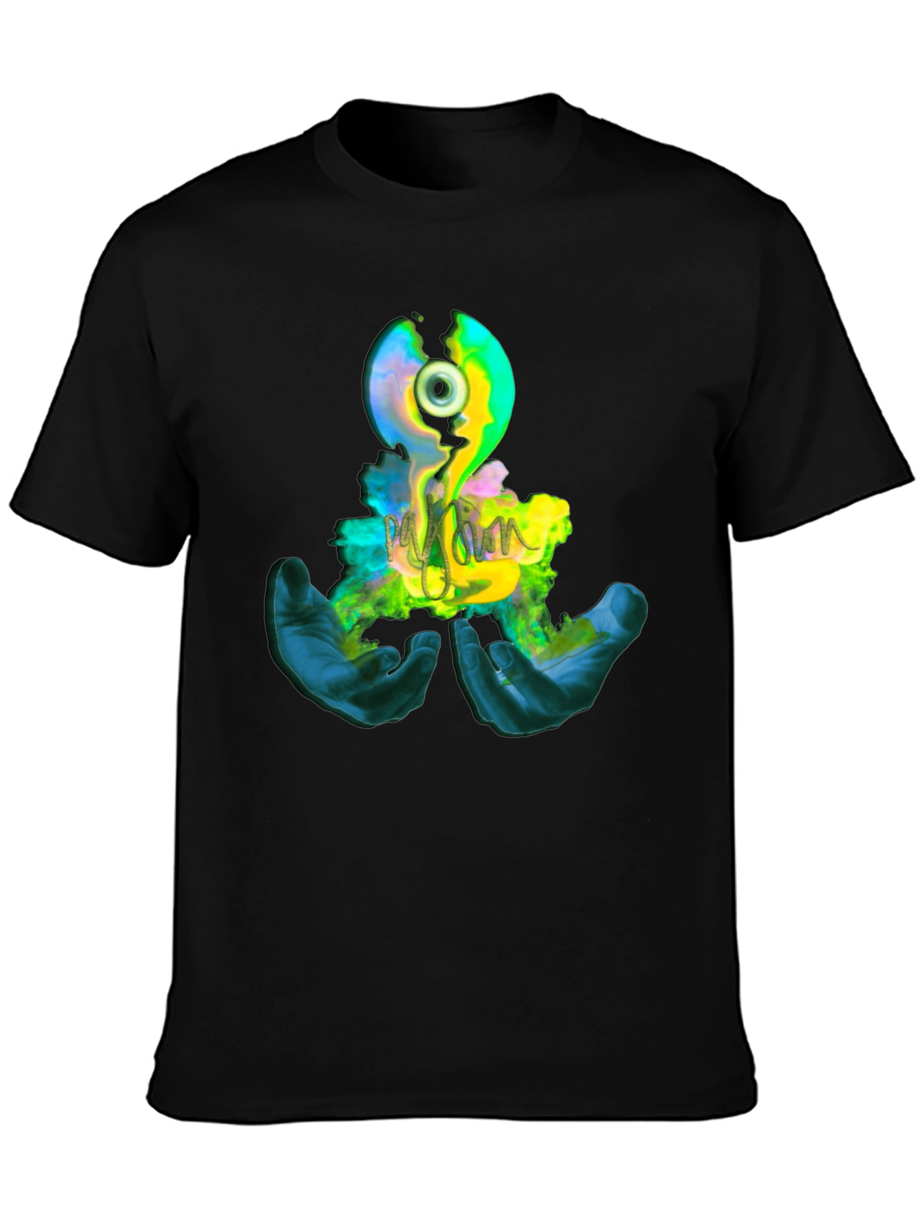 Eye Graphic Print Black T-Shirt