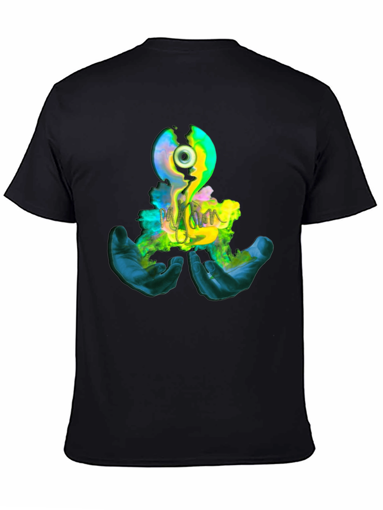 Eye Graphic Print Black T-Shirt