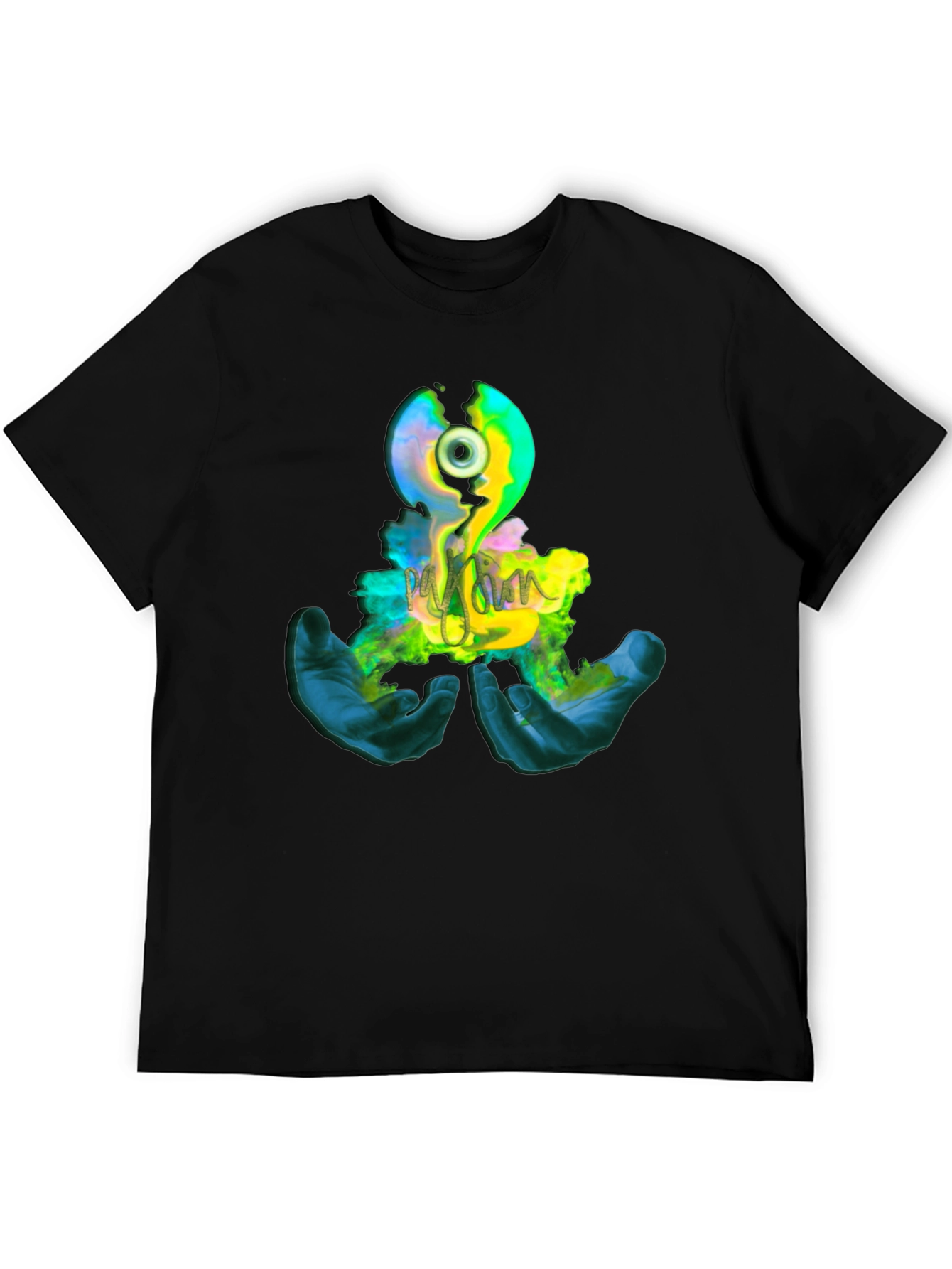 Eye Graphic Print Black T-Shirt