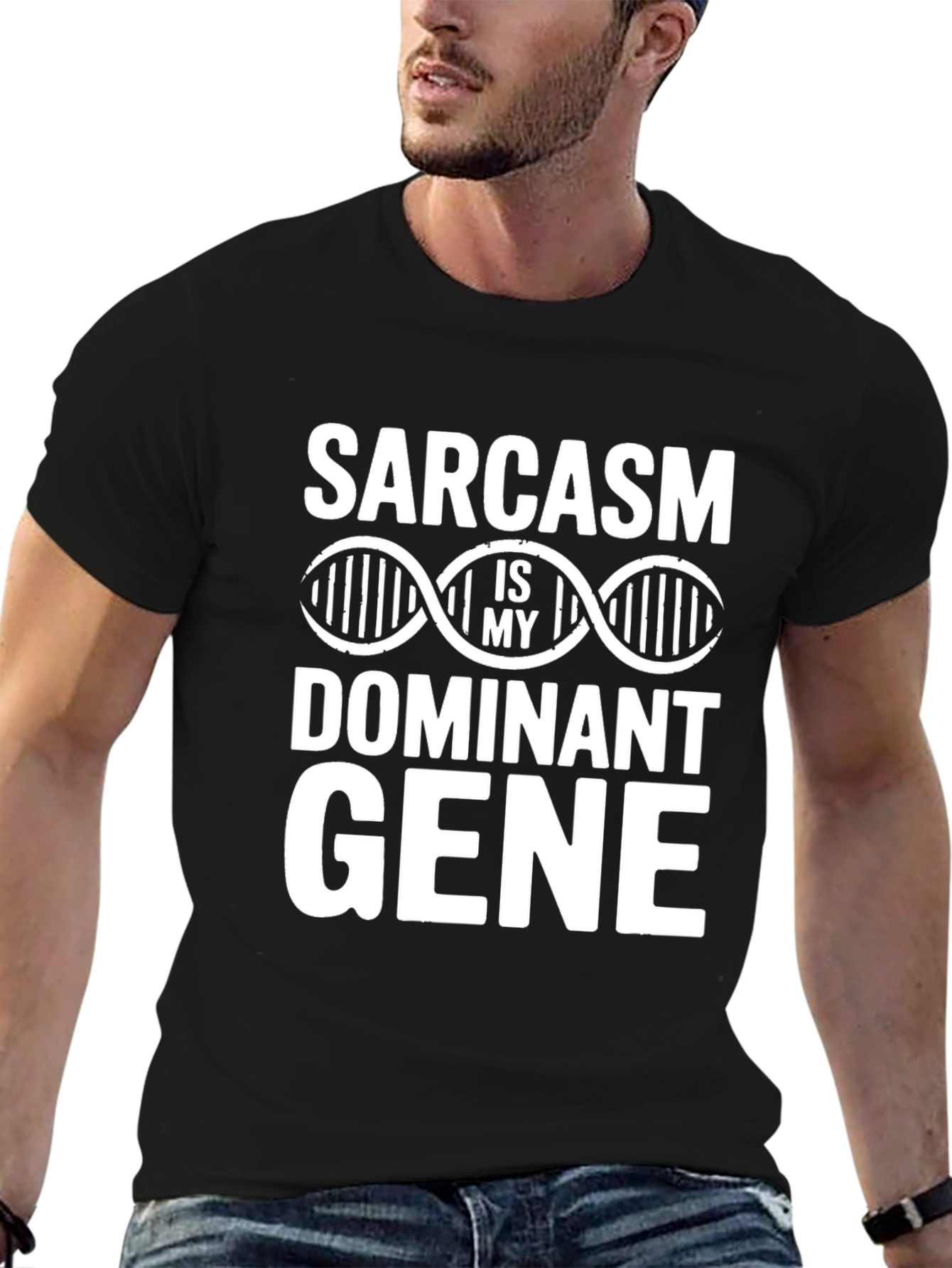 Sarcasm Dominant Gene Funny Graphic T-Shirt