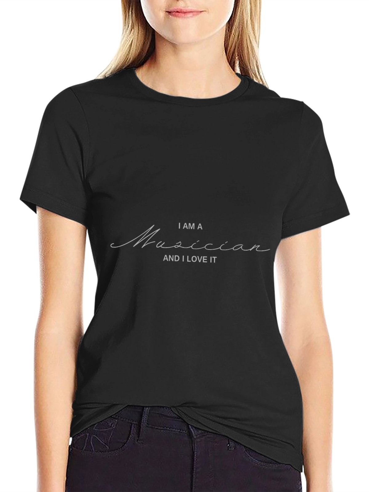 I Am a Musician Black T-Shirt