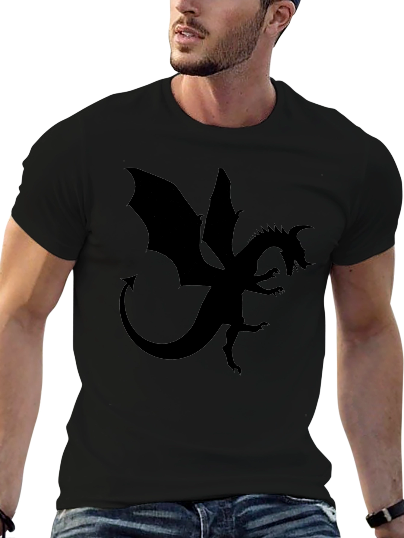 Dragon Silhouette Black T-Shirt