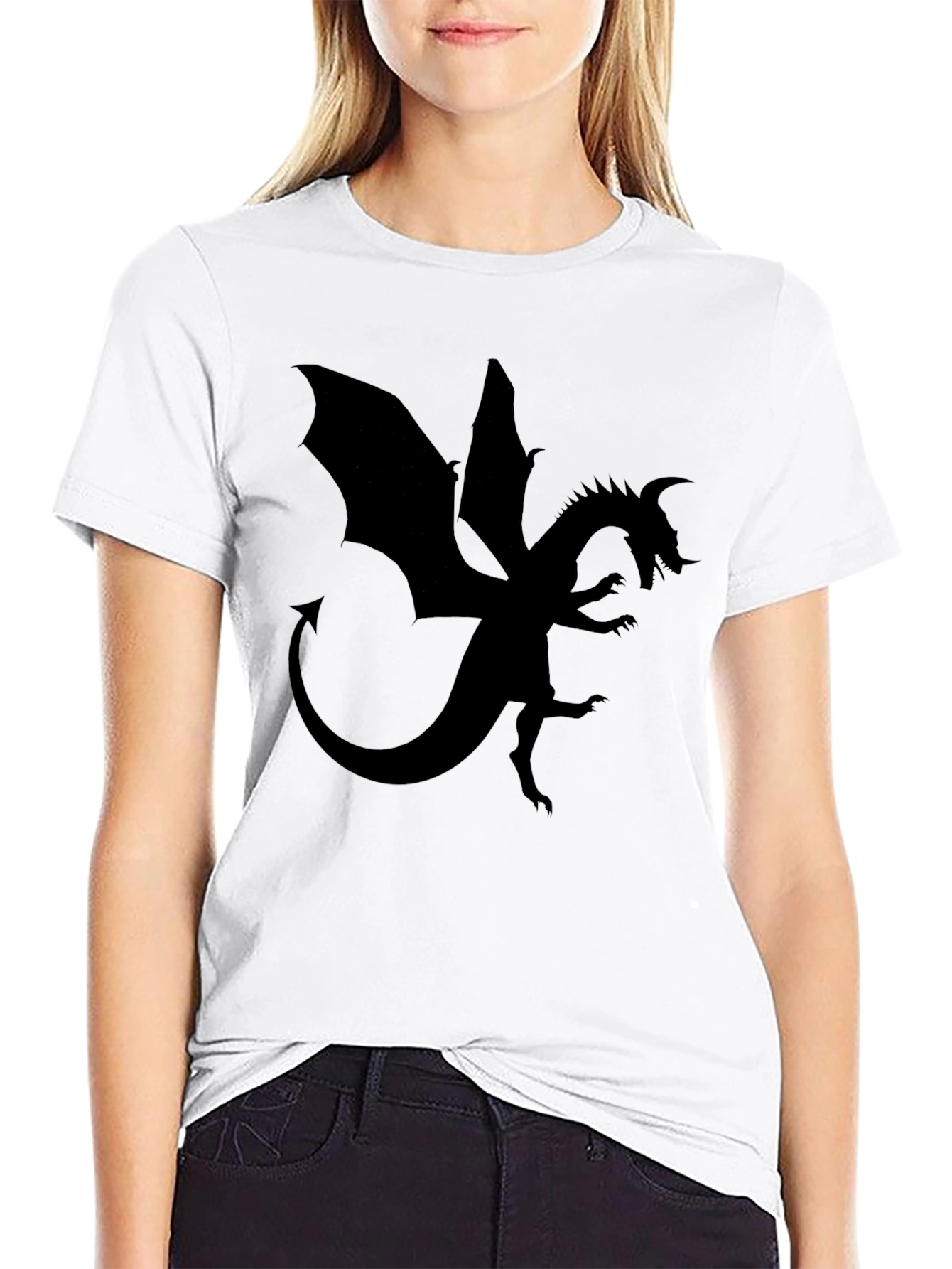 Dragon Silhouette Black T-Shirt