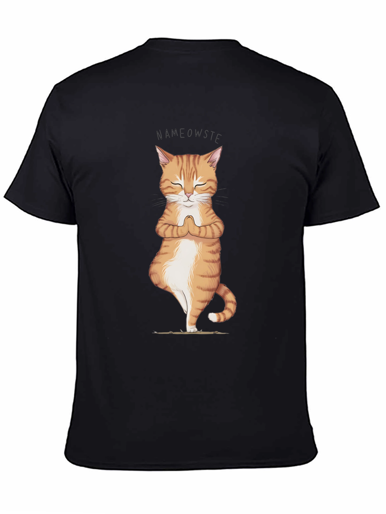 Yoga Cat Namaste T-Shirt - Zen Meditation Tee