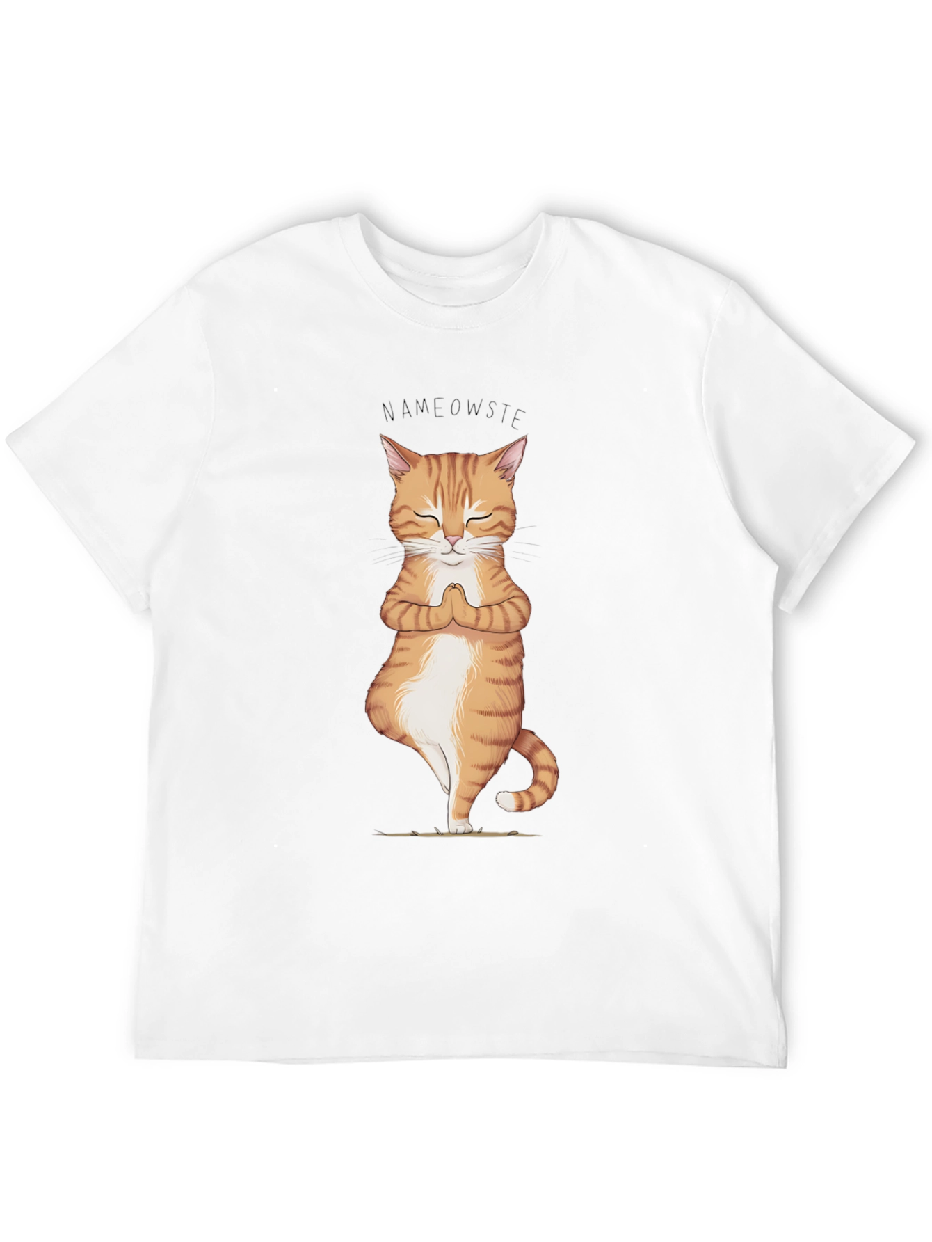 Yoga Cat Namaste T-Shirt - Zen Meditation Tee