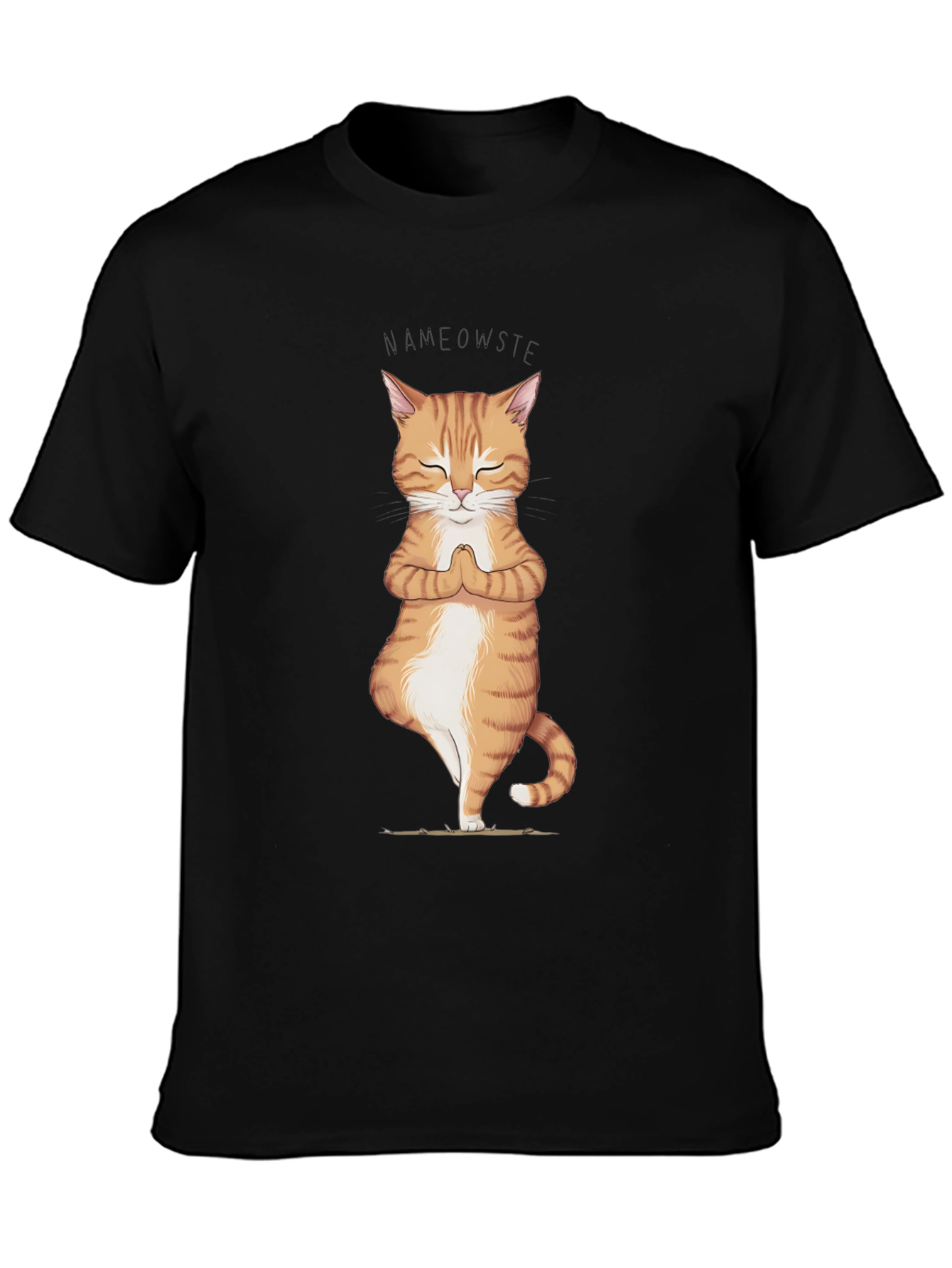 Yoga Cat Namaste T-Shirt - Zen Meditation Tee