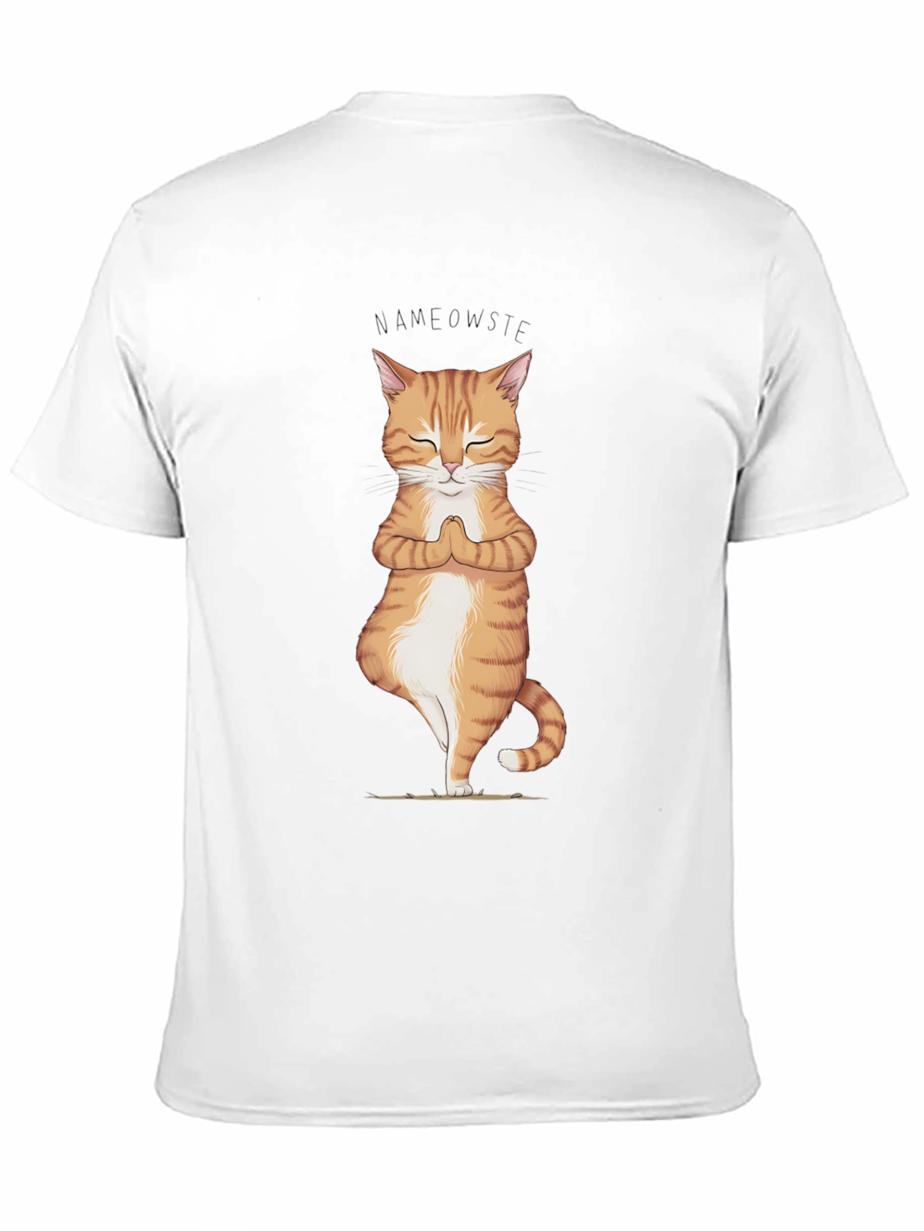 Yoga Cat Namaste T-Shirt - Zen Meditation Tee