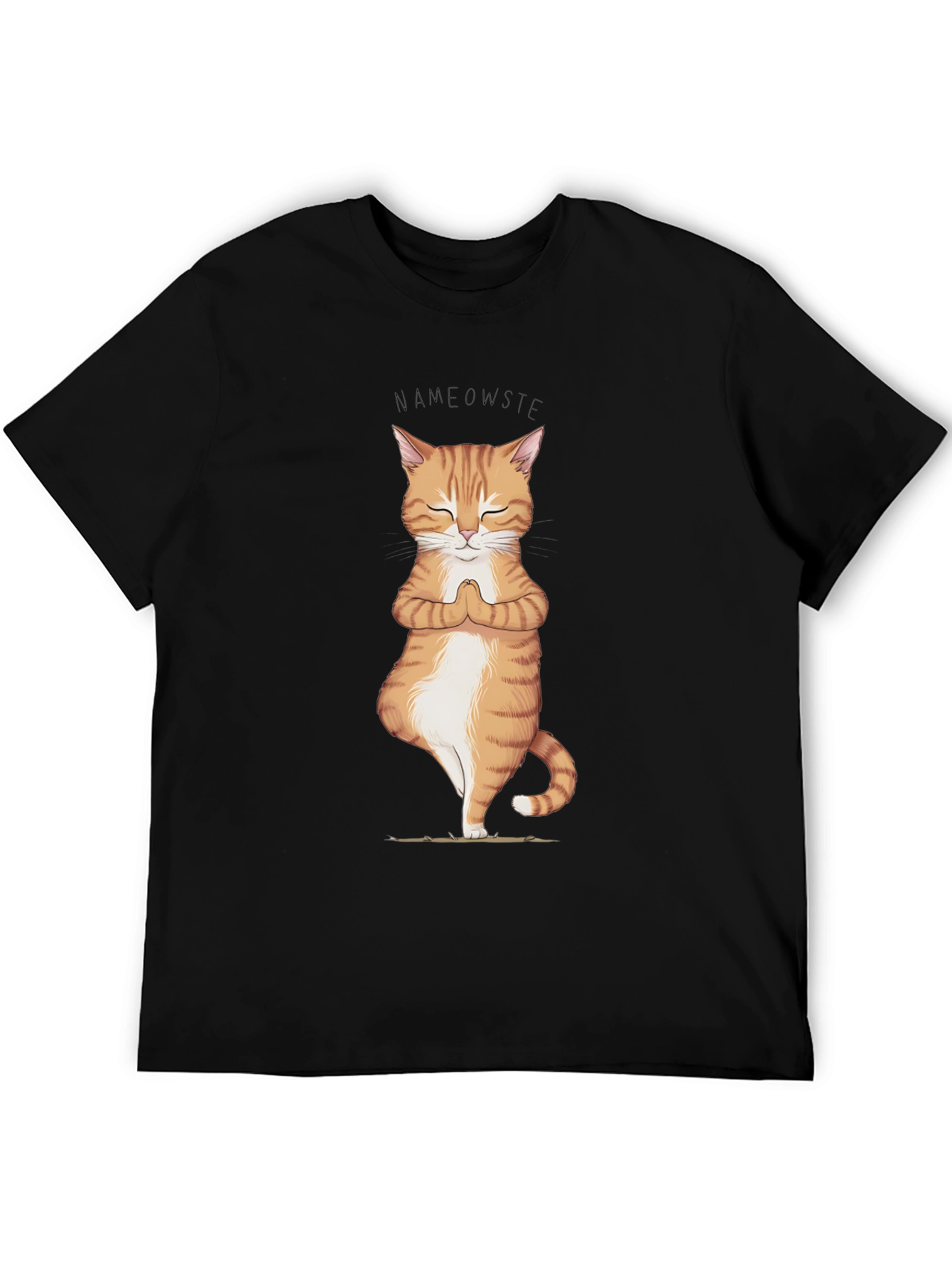 Yoga Cat Namaste T-Shirt - Zen Meditation Tee