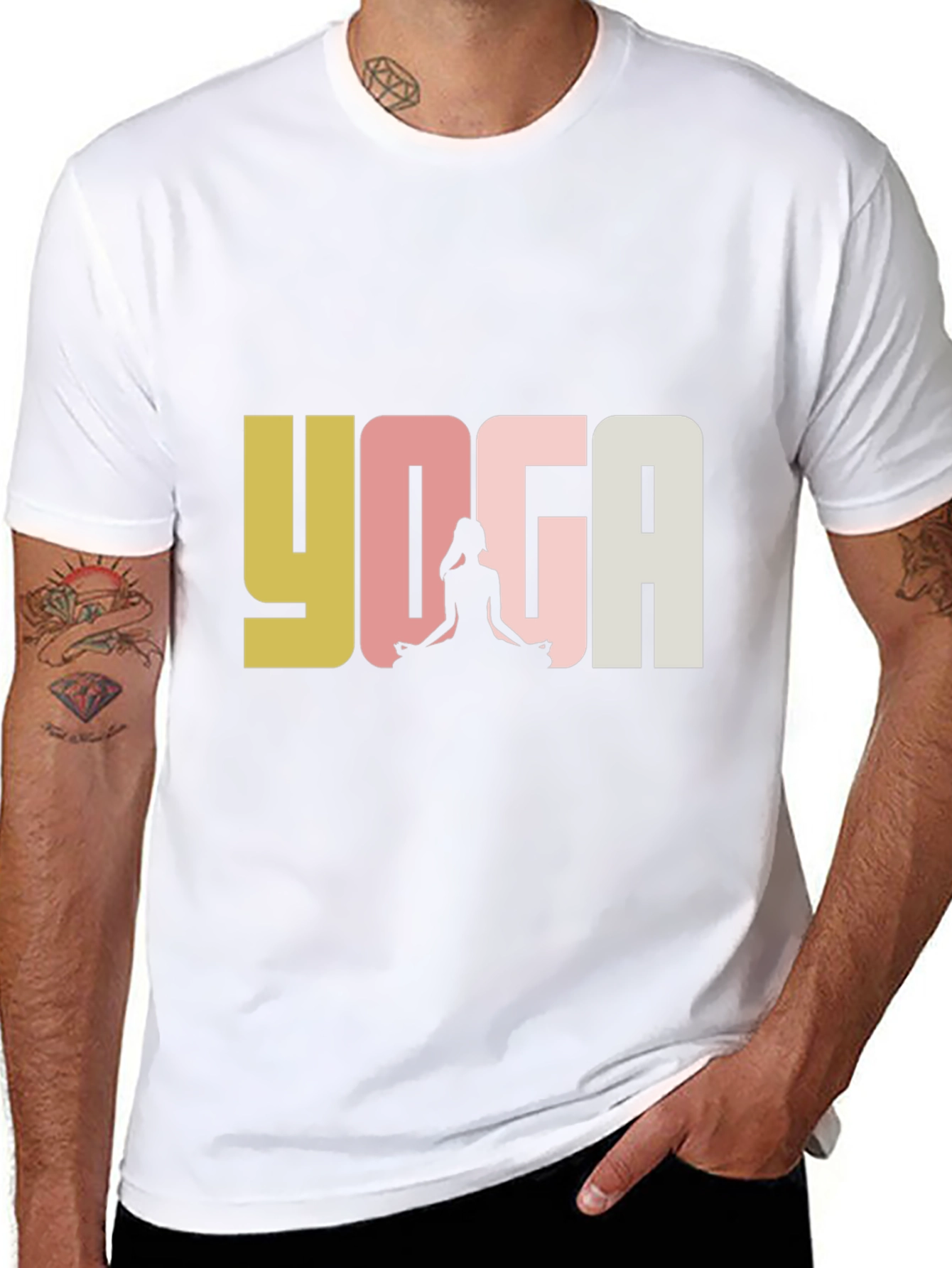 Yoga Graphic Tee - Unisex Black T-Shirt