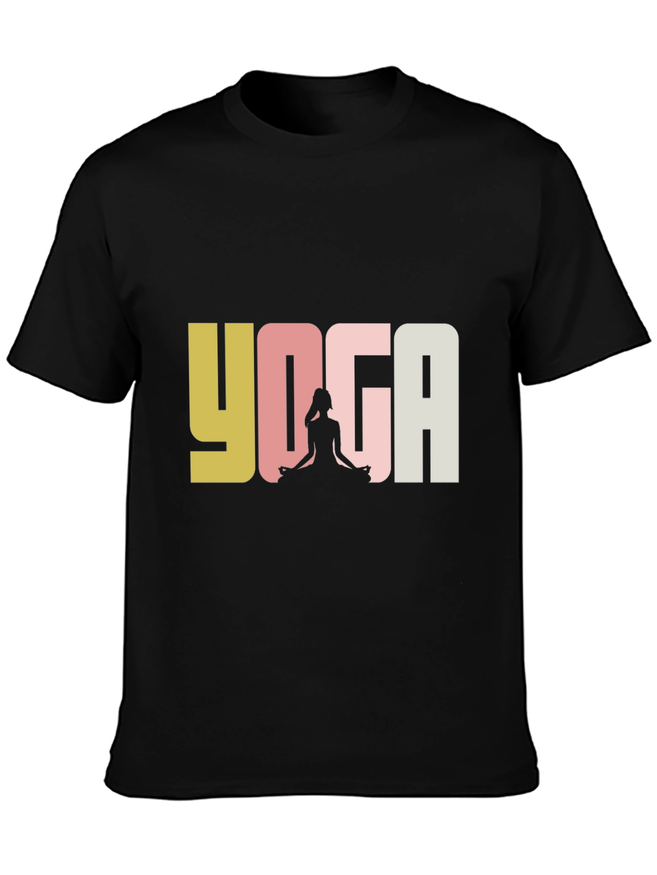 Yoga Graphic Tee - Unisex Black T-Shirt