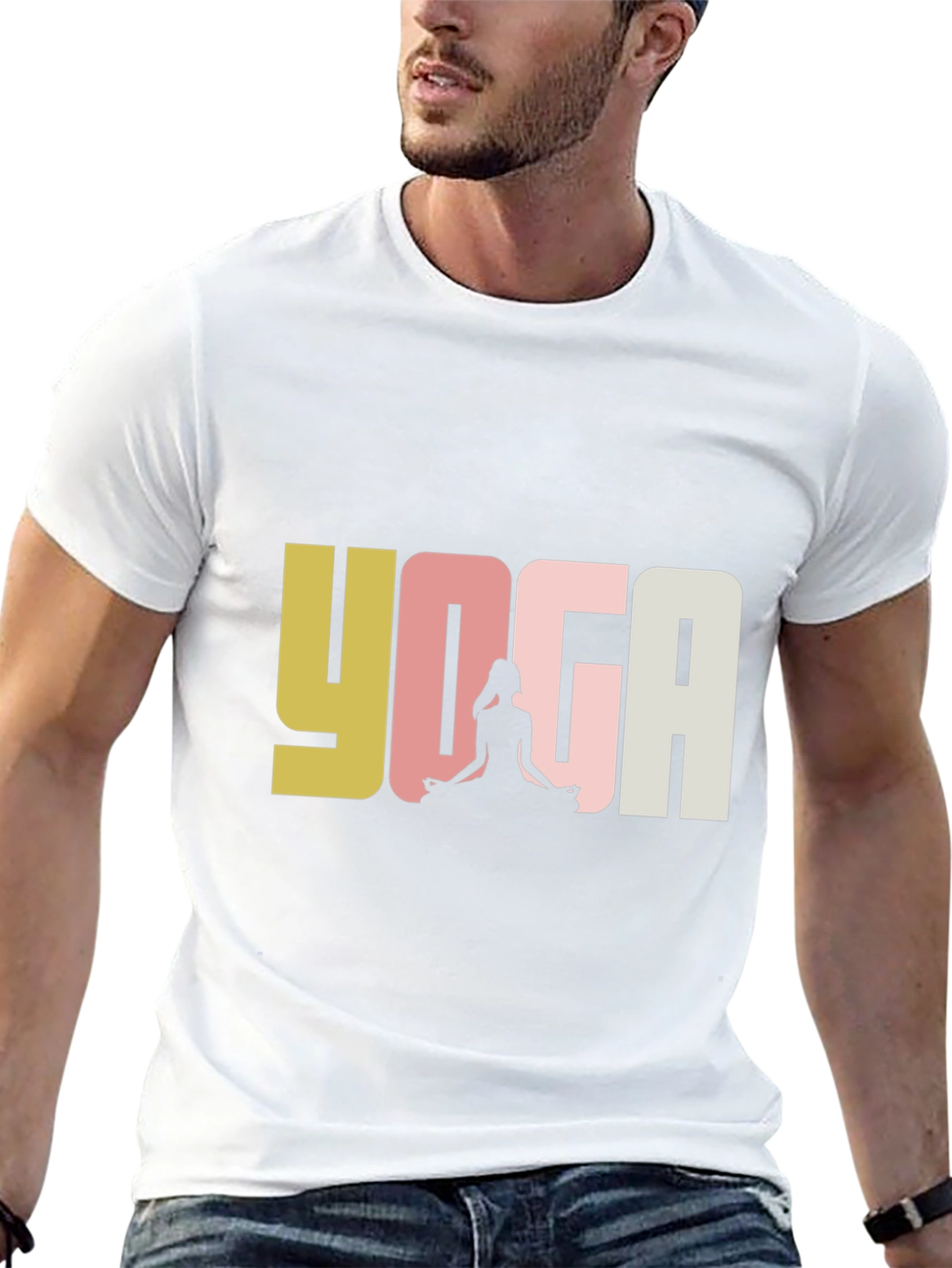 Yoga Graphic Tee - Unisex Black T-Shirt