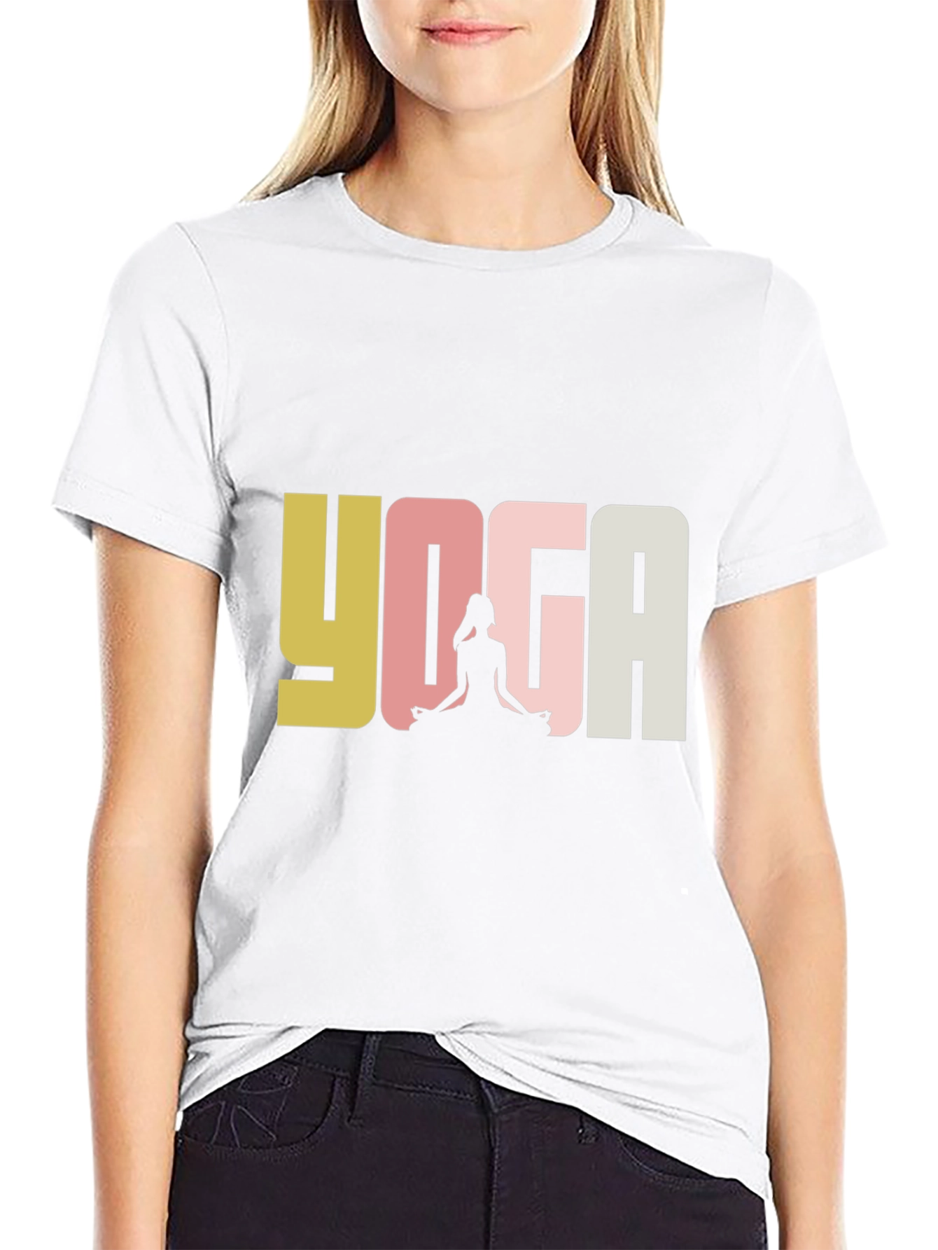 Yoga Graphic Tee - Unisex Black T-Shirt