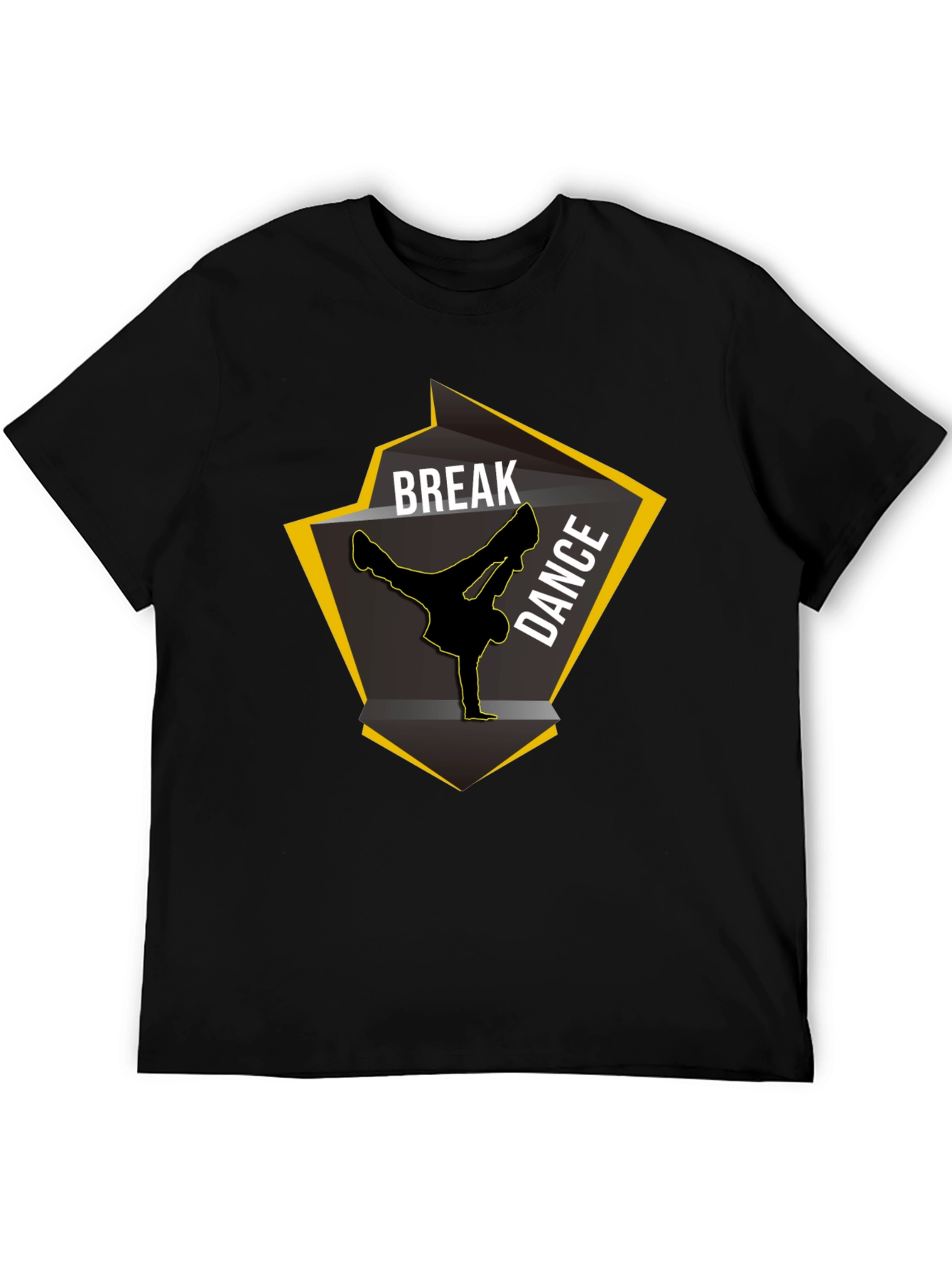 Break Dance Graphic Black T-Shirt