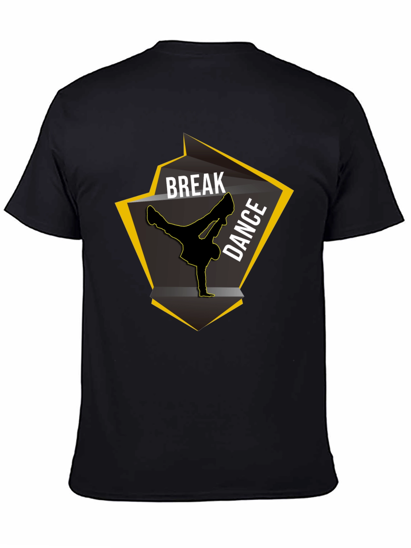 Break Dance Graphic Black T-Shirt