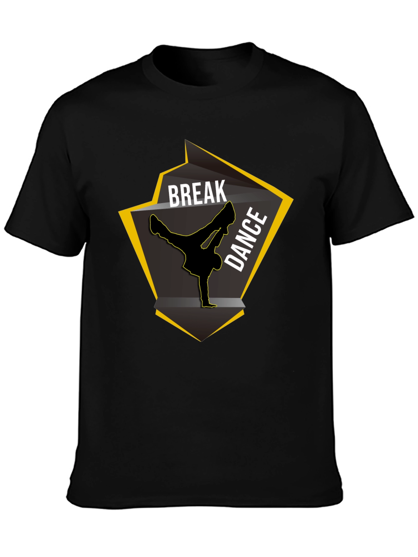 Break Dance Graphic Black T-Shirt