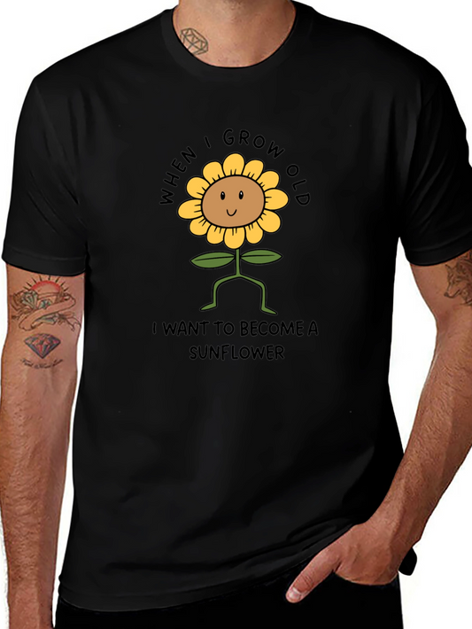 Sunflower Graphic Tee - When I Grow Old